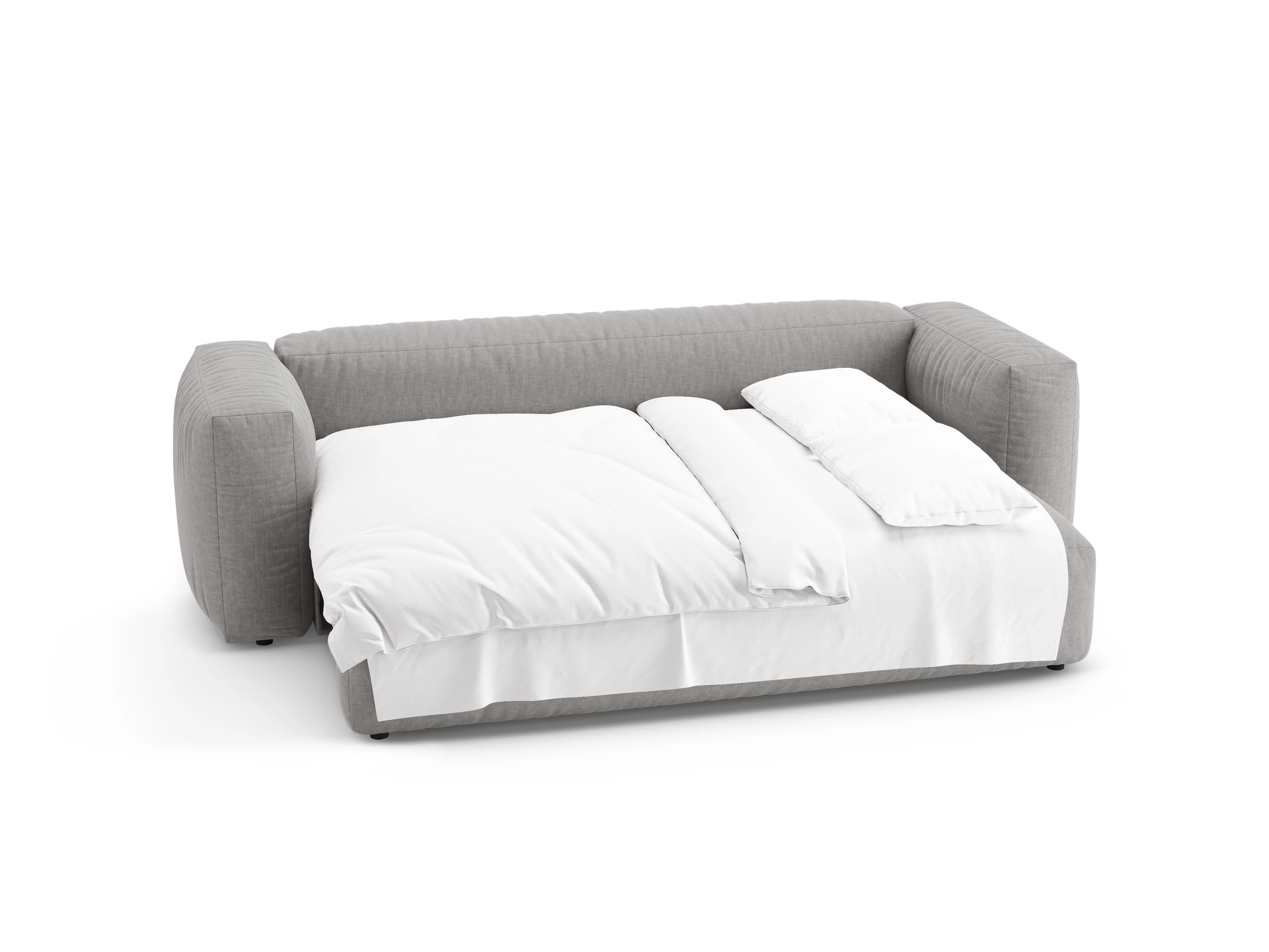 Sofa 3-osobowa z funkcją spania MARTINA jasny szary - Image 7