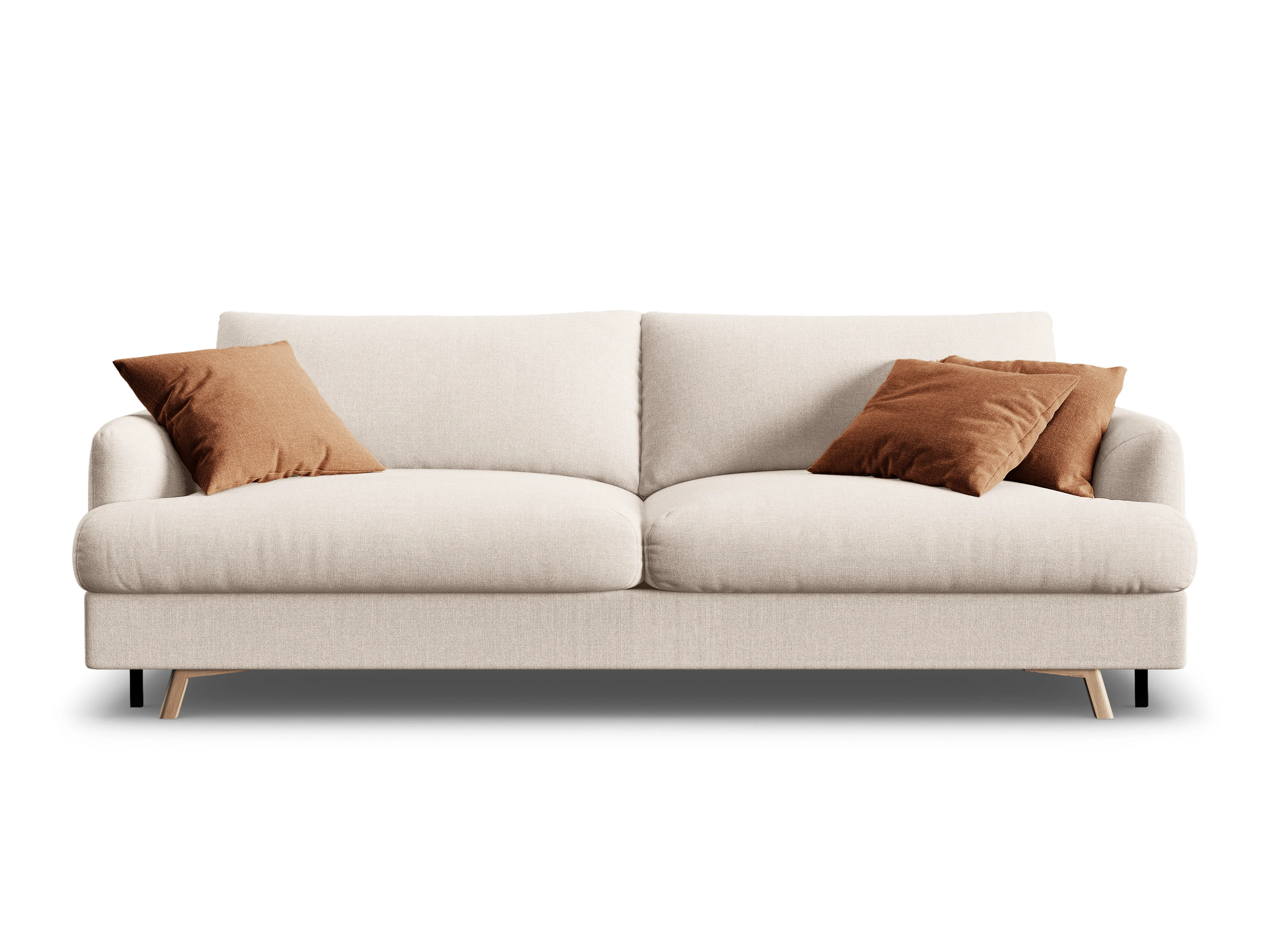Sofa 3-osobowa z funkcją spania NAOMI beżowy - Image 2
