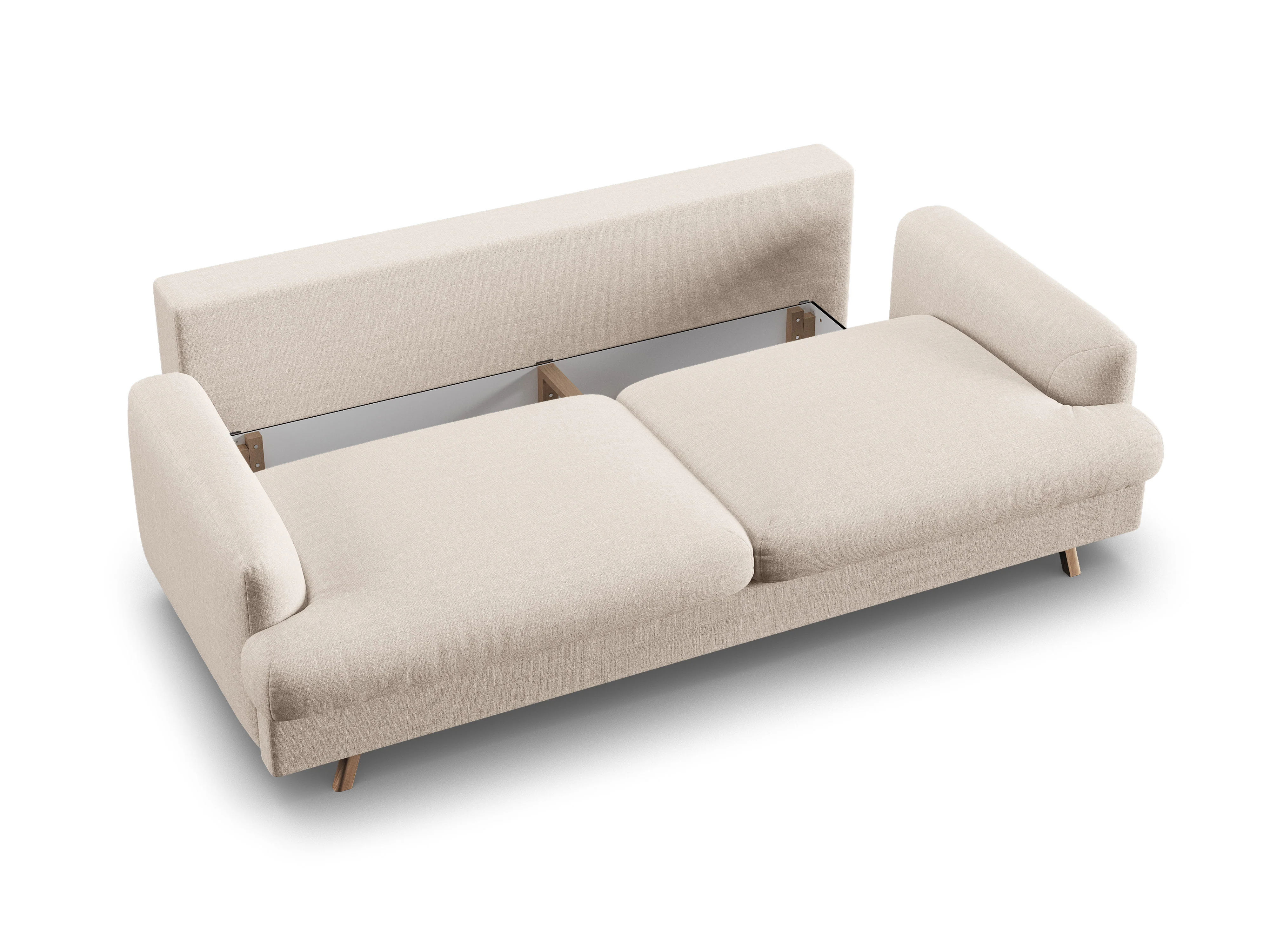 Sofa 3-osobowa z funkcją spania NAOMI beżowy - Image 3