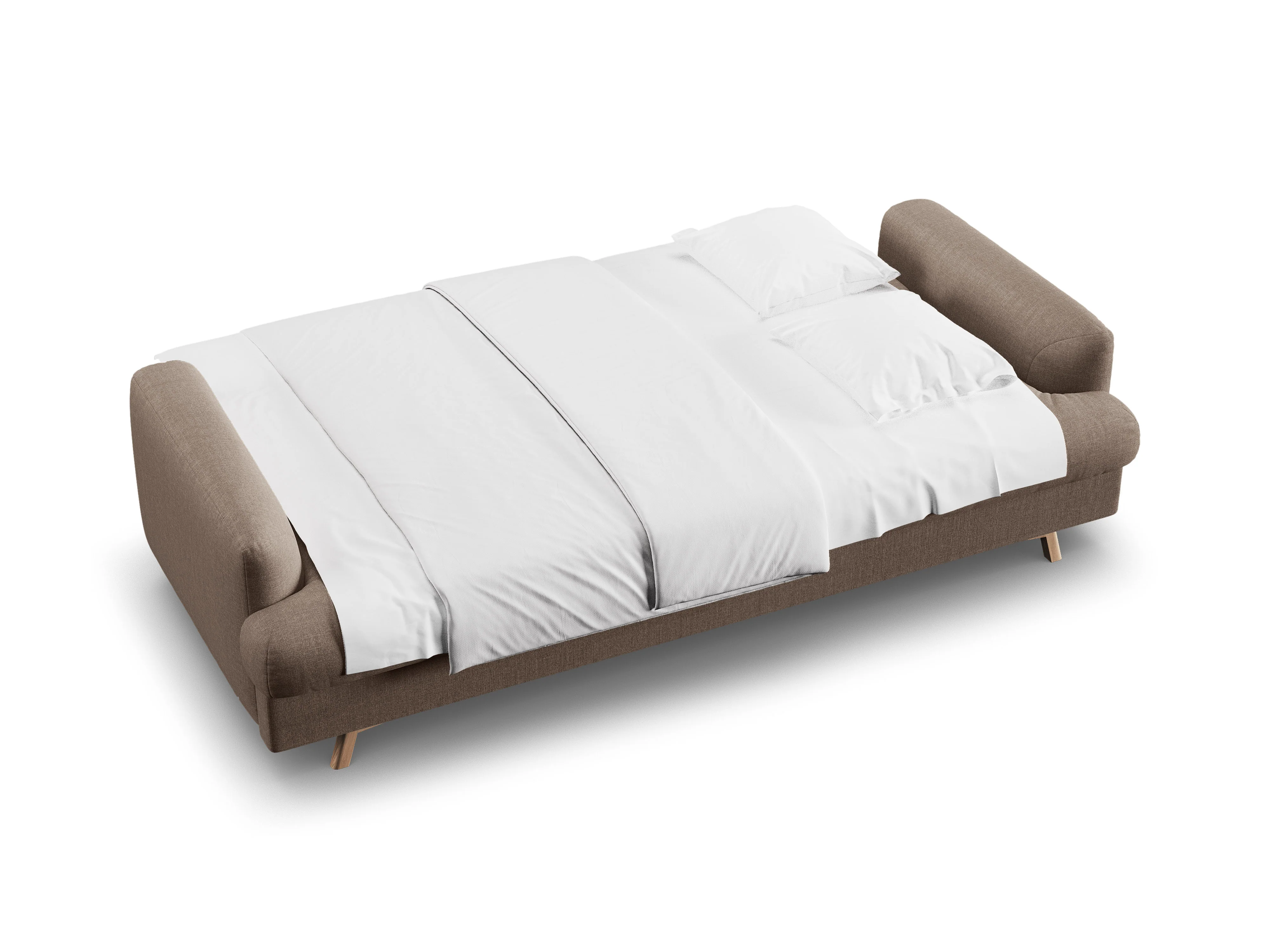 Sofa 3-osobowa z funkcją spania NAOMI cappuccino - Image 6