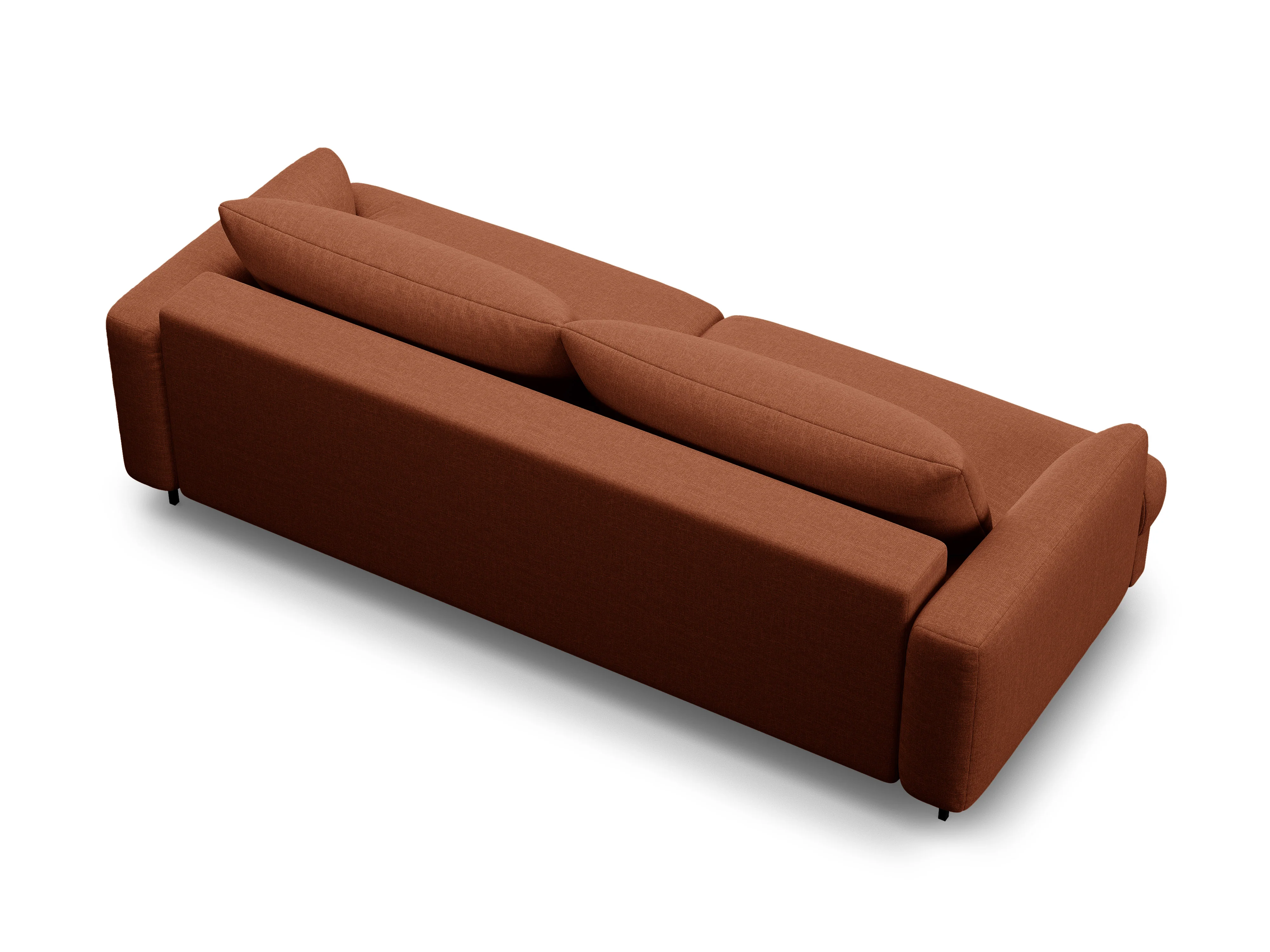Sofa 3-osobowa z funkcją spania NAOMI ceglany - Image 4