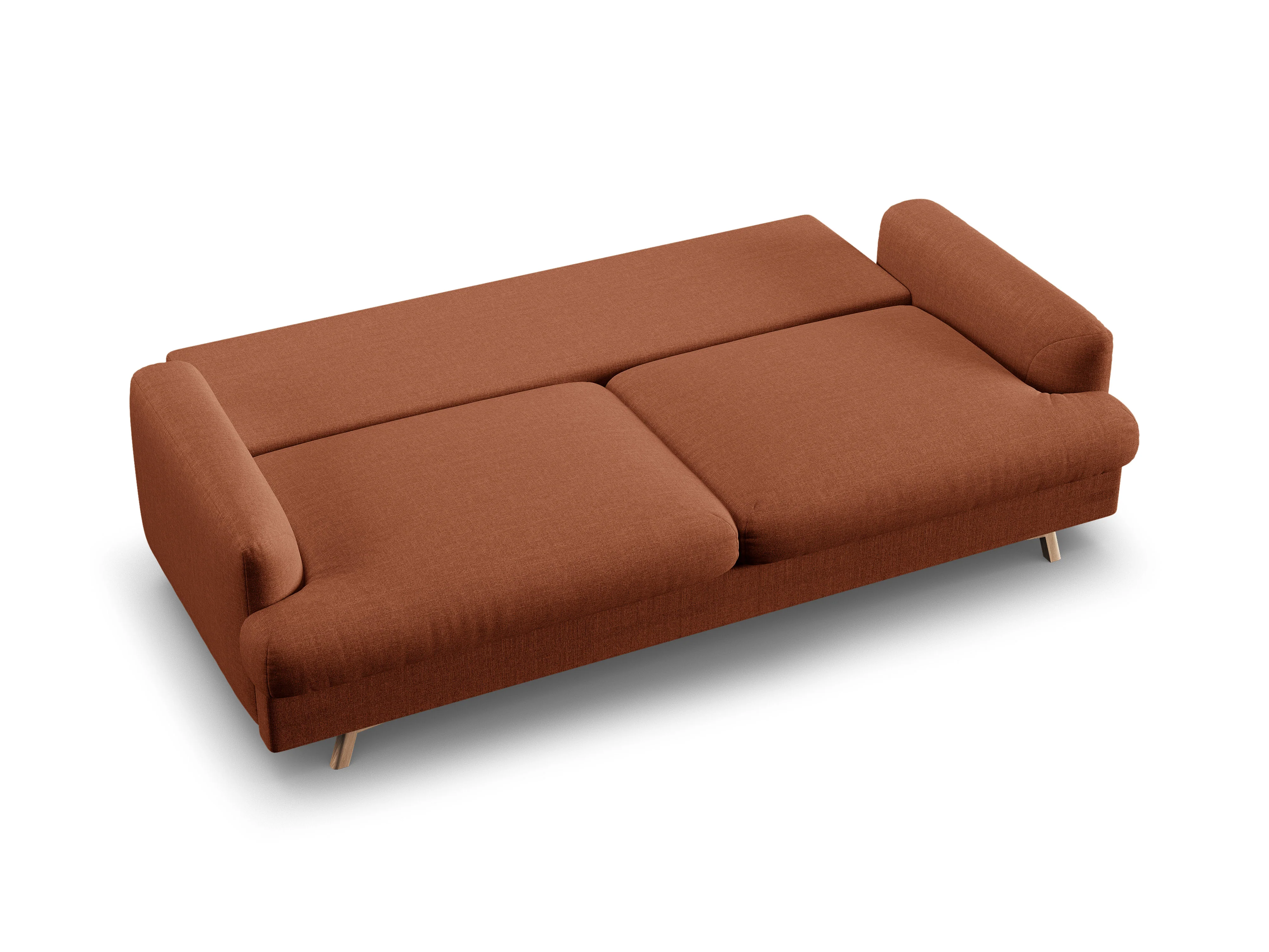 Sofa 3-osobowa z funkcją spania NAOMI ceglany - Image 5