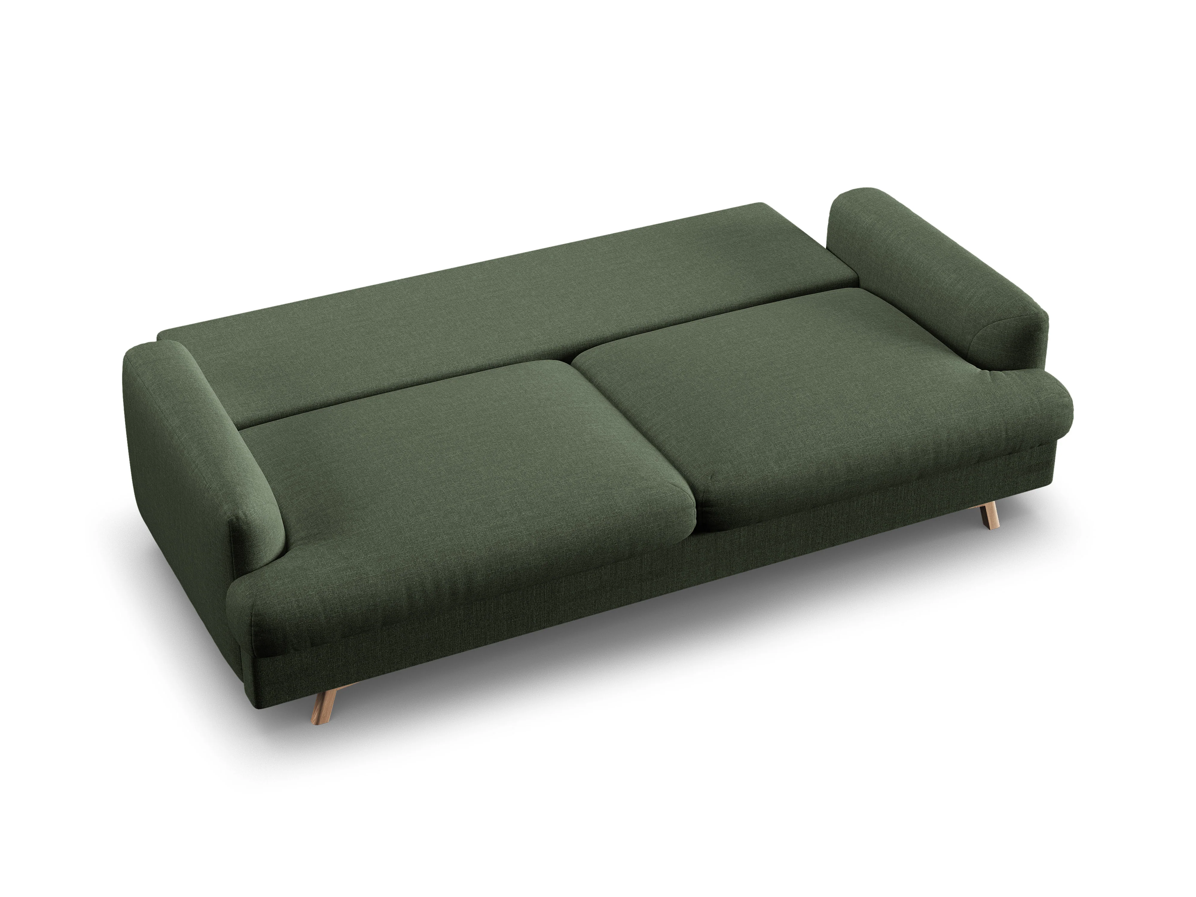 Sofa 3-osobowa z funkcją spania NAOMI zielony mech - Image 2