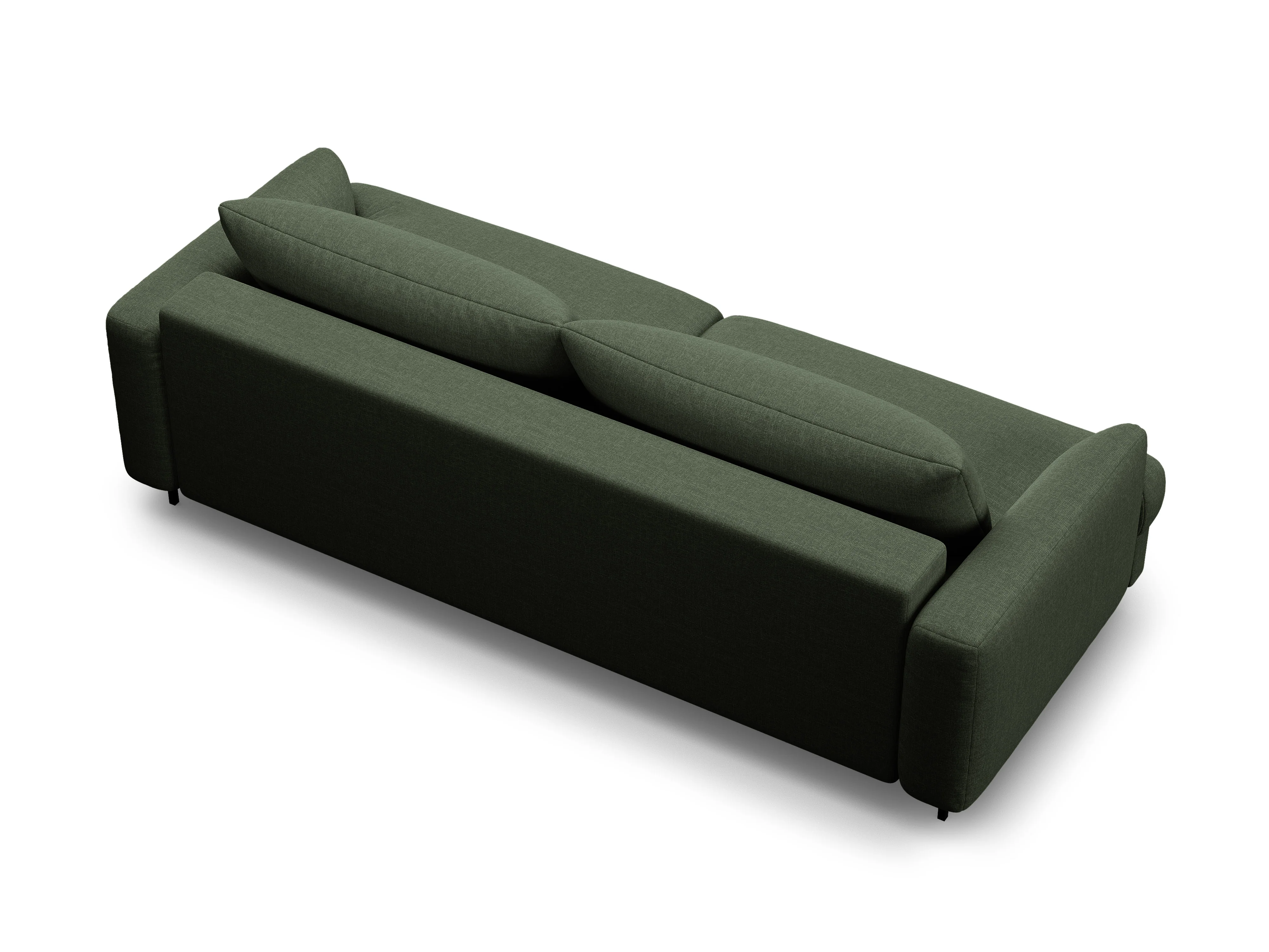 Sofa 3-osobowa z funkcją spania NAOMI zielony mech - Image 4