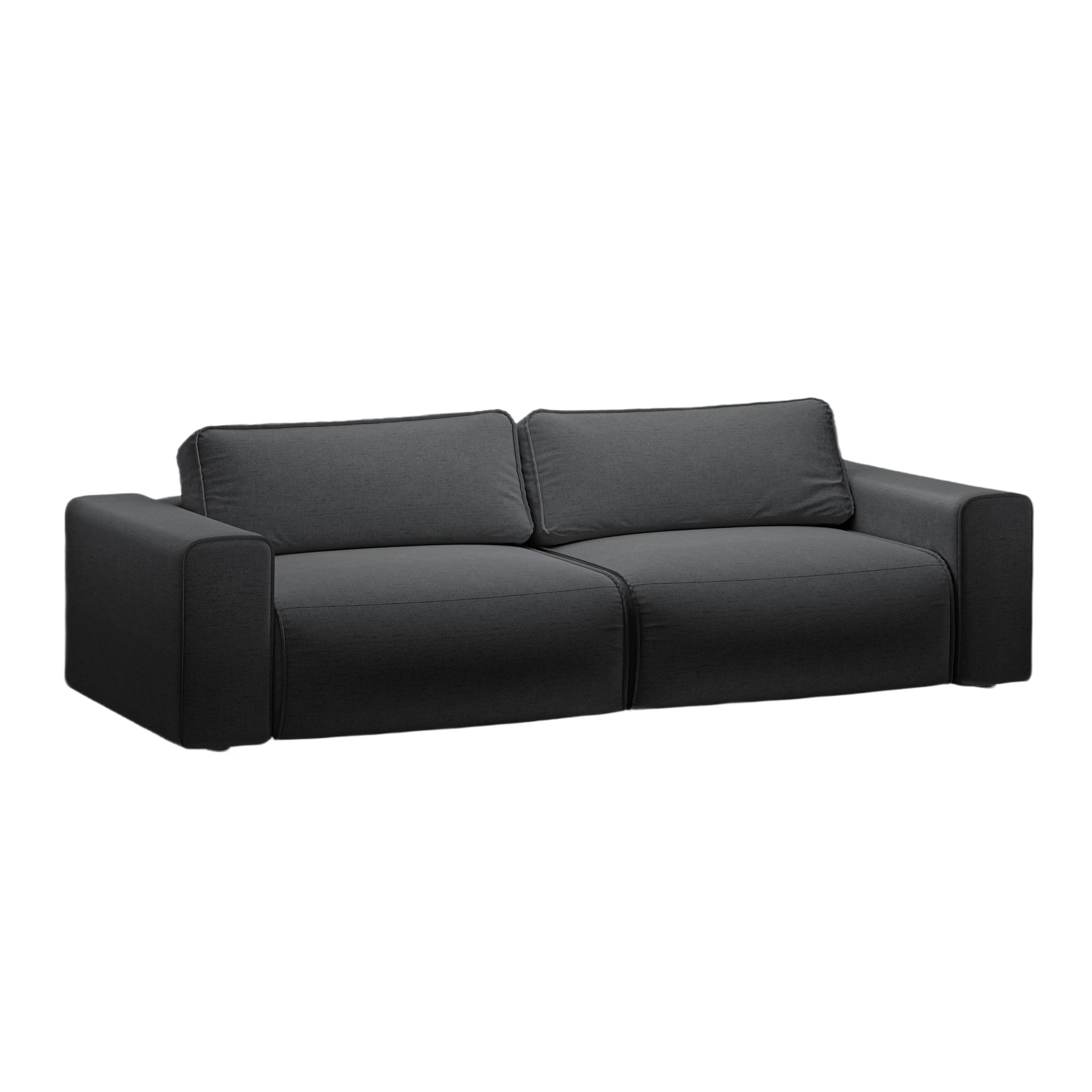 Sofa 3-osobowa z funkcją spania VICTOR antracytowy szenil