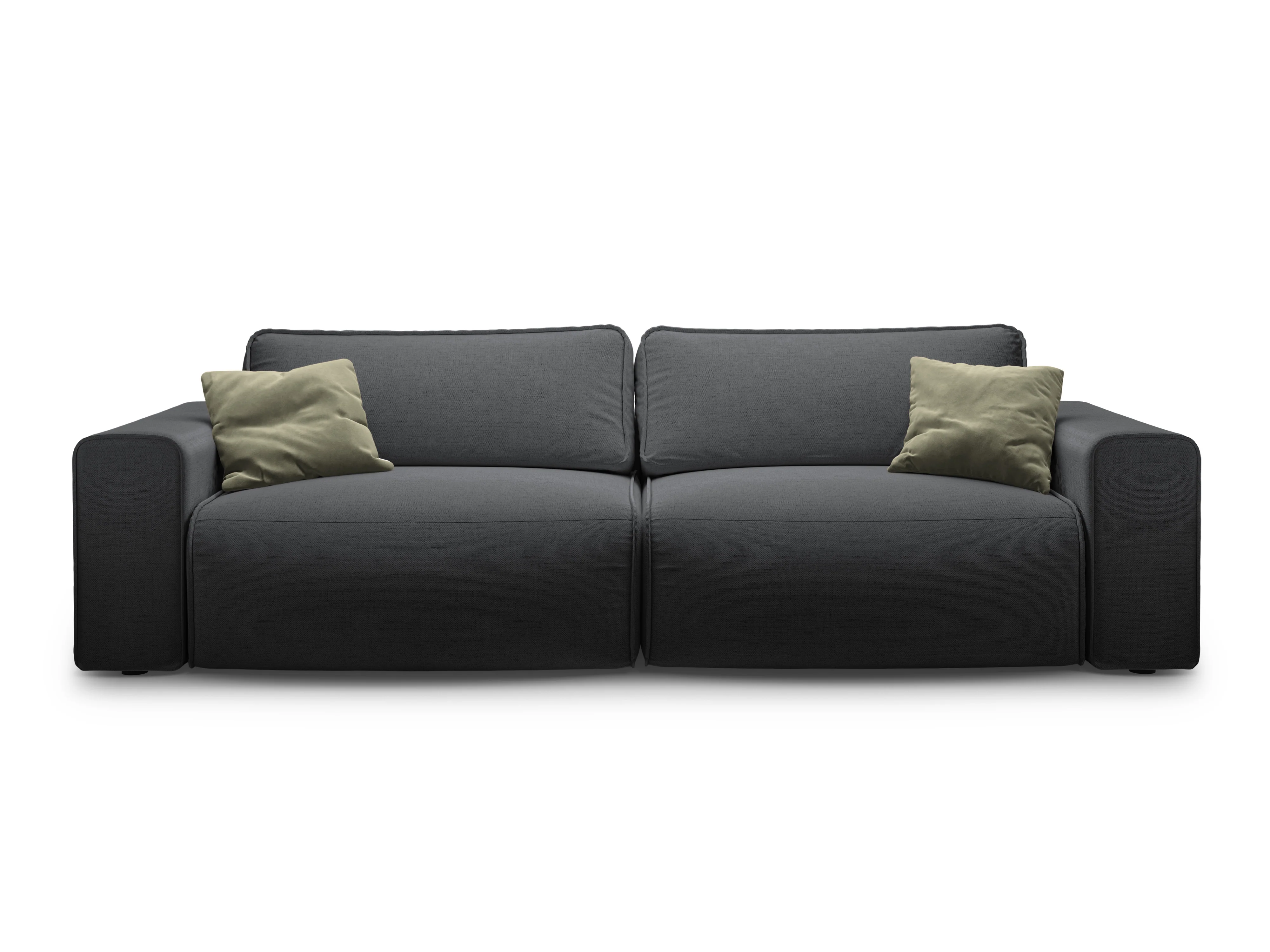 Sofa 3-osobowa z funkcją spania VICTOR antracytowy szenil - Image 5
