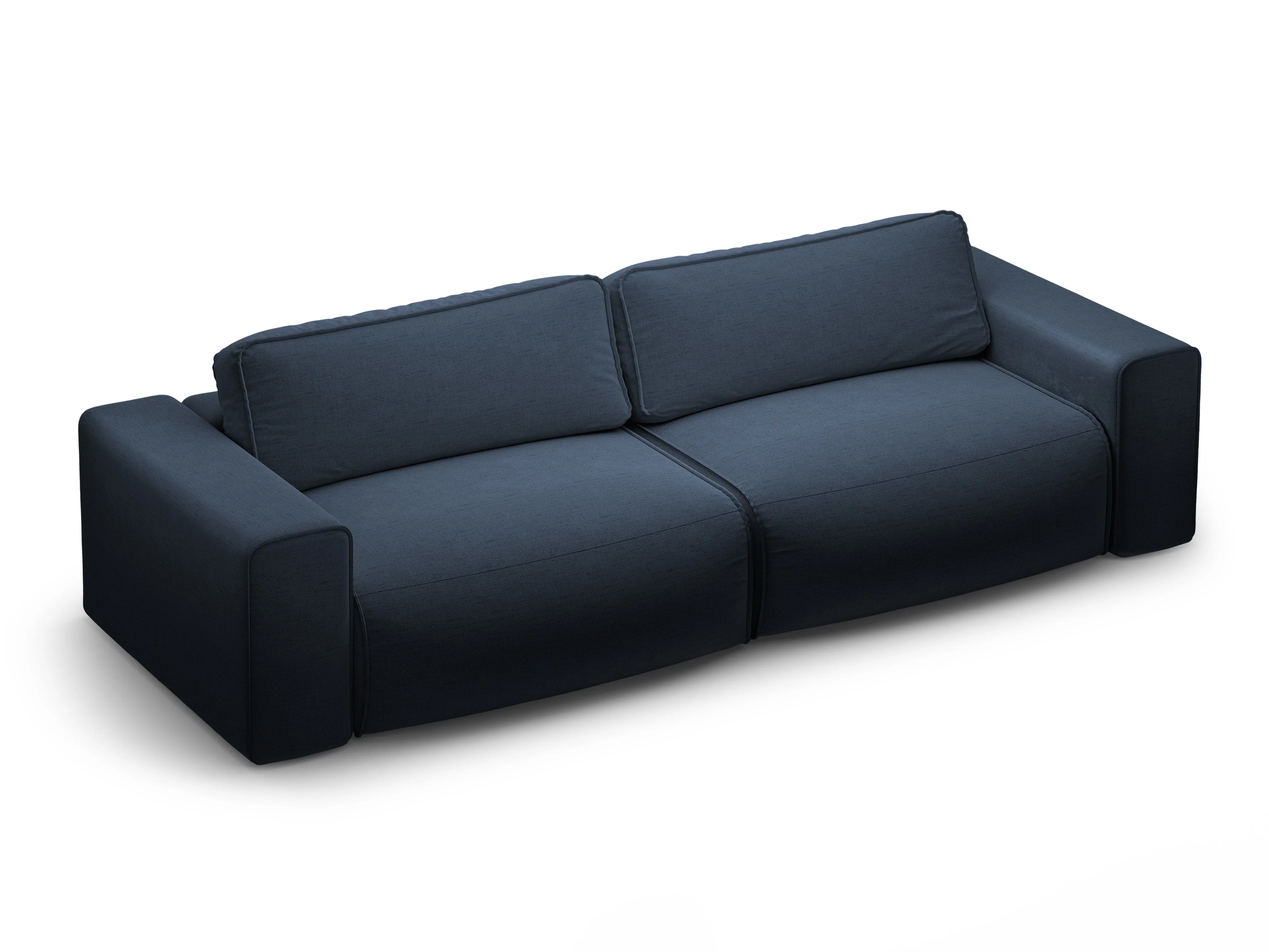 Sofa 3-osobowa z funkcją spania VICTOR granat królewski szenil - Image 2