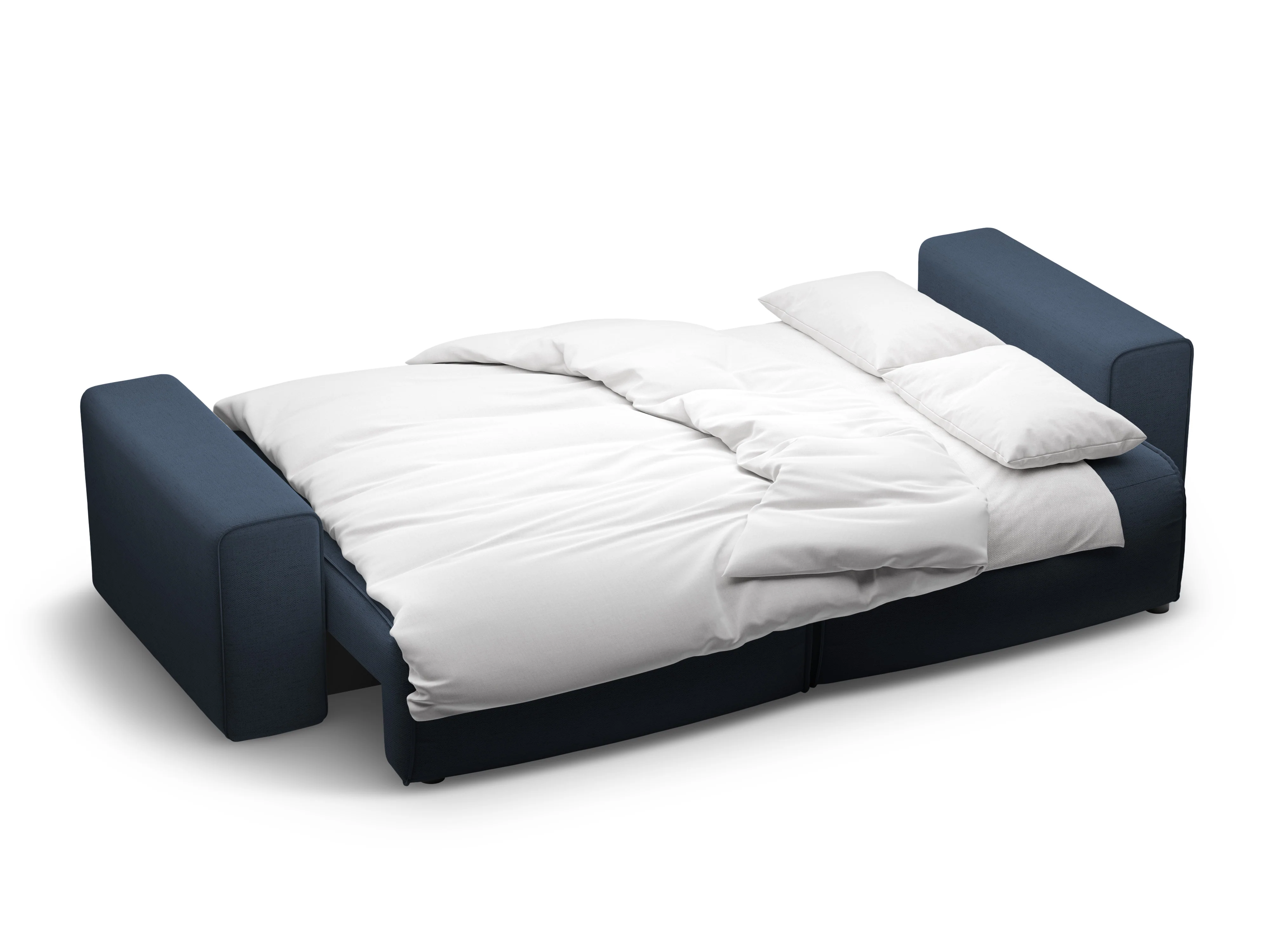 Sofa 3-osobowa z funkcją spania VICTOR granat królewski szenil - Image 4
