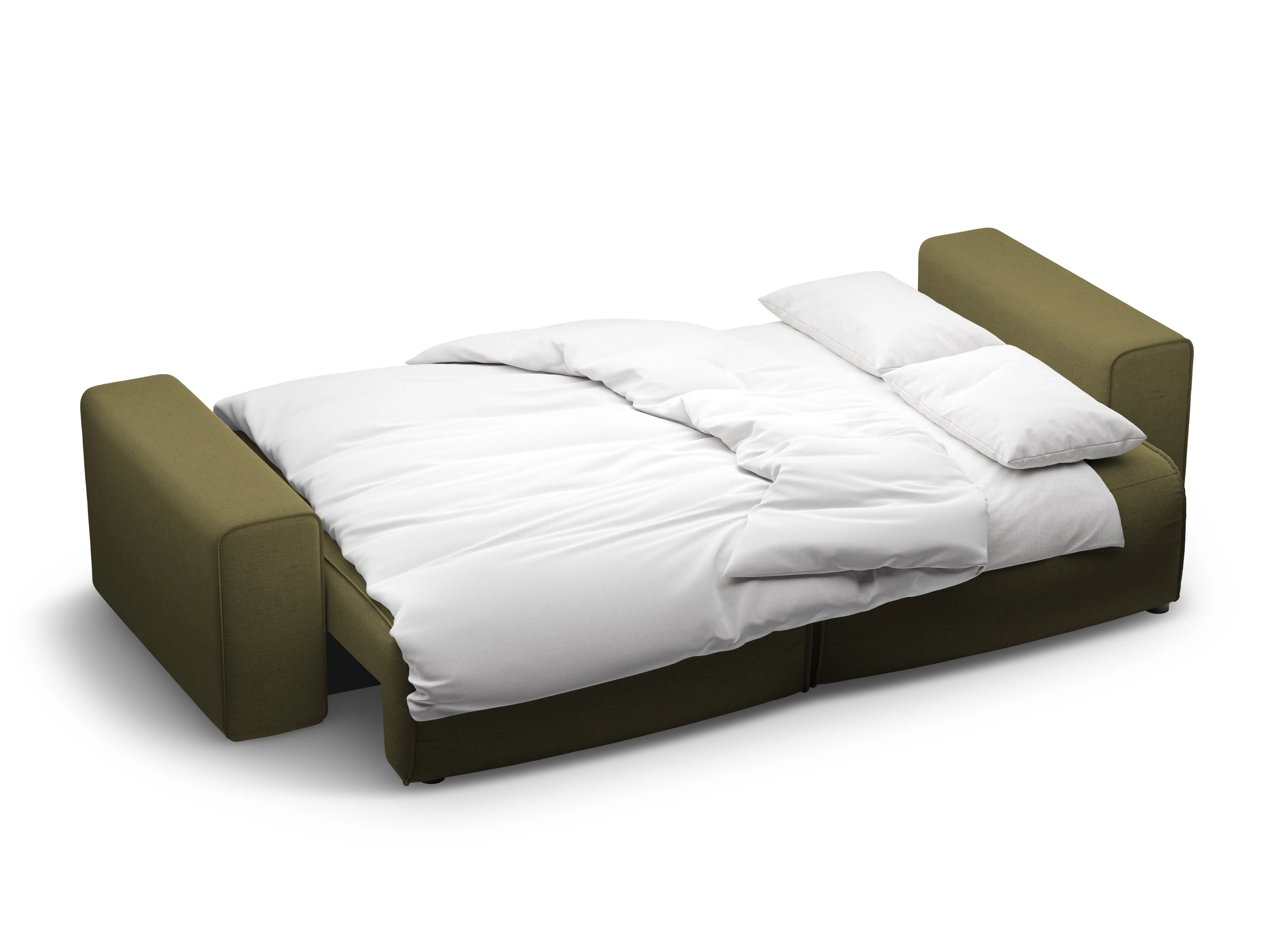 Sofa 3-osobowa z funkcją spania VICTOR zielony szenil - Image 4