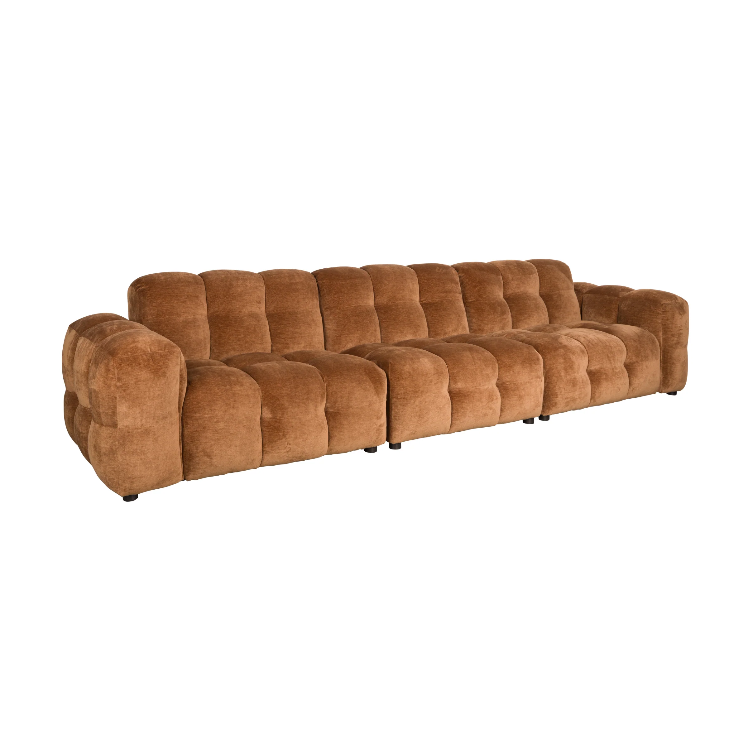 Sofa 4,5-osobowa HACKMAN koniakowy welur - Image 9