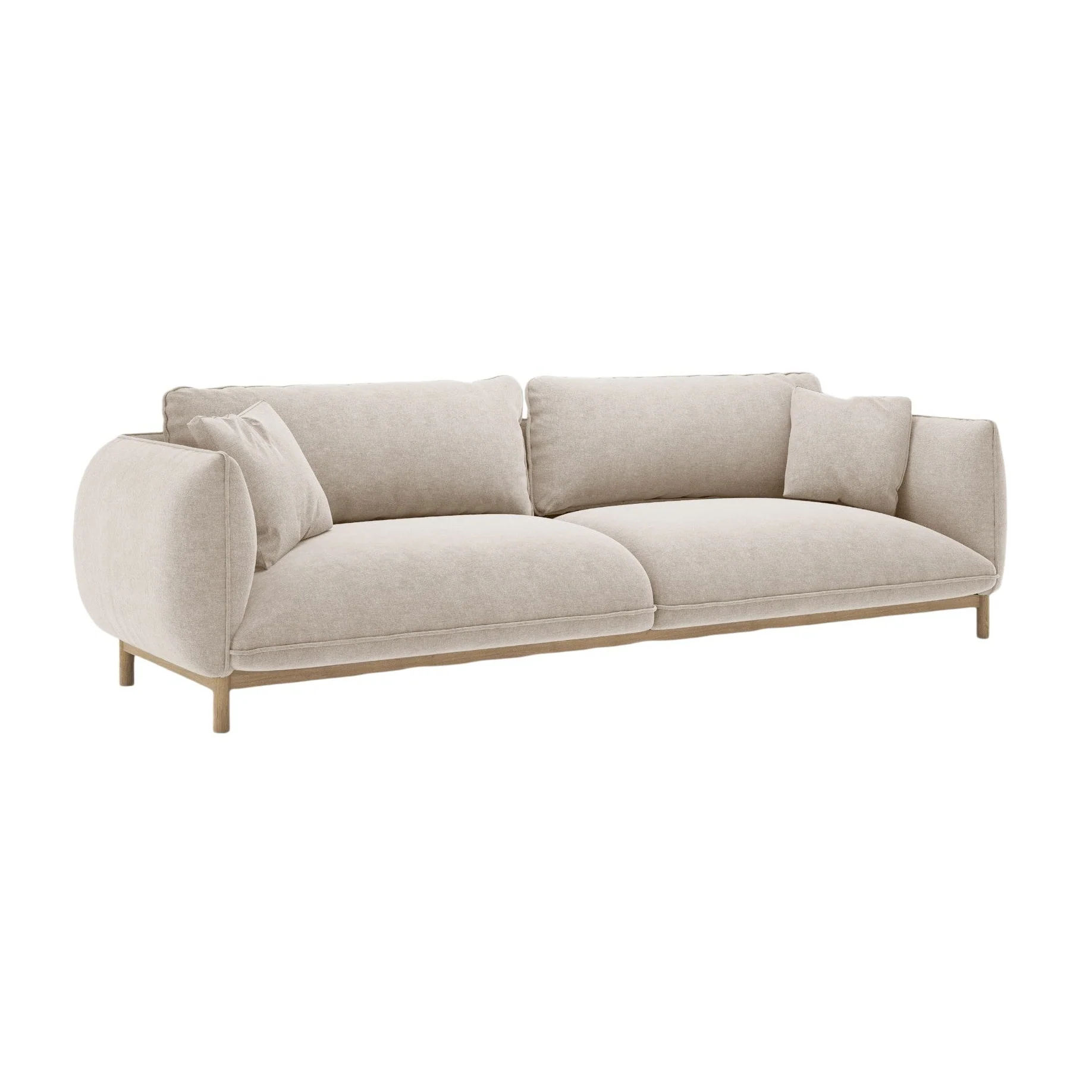 Sofa 4-osobowa ADA jasnobeżowy szenil