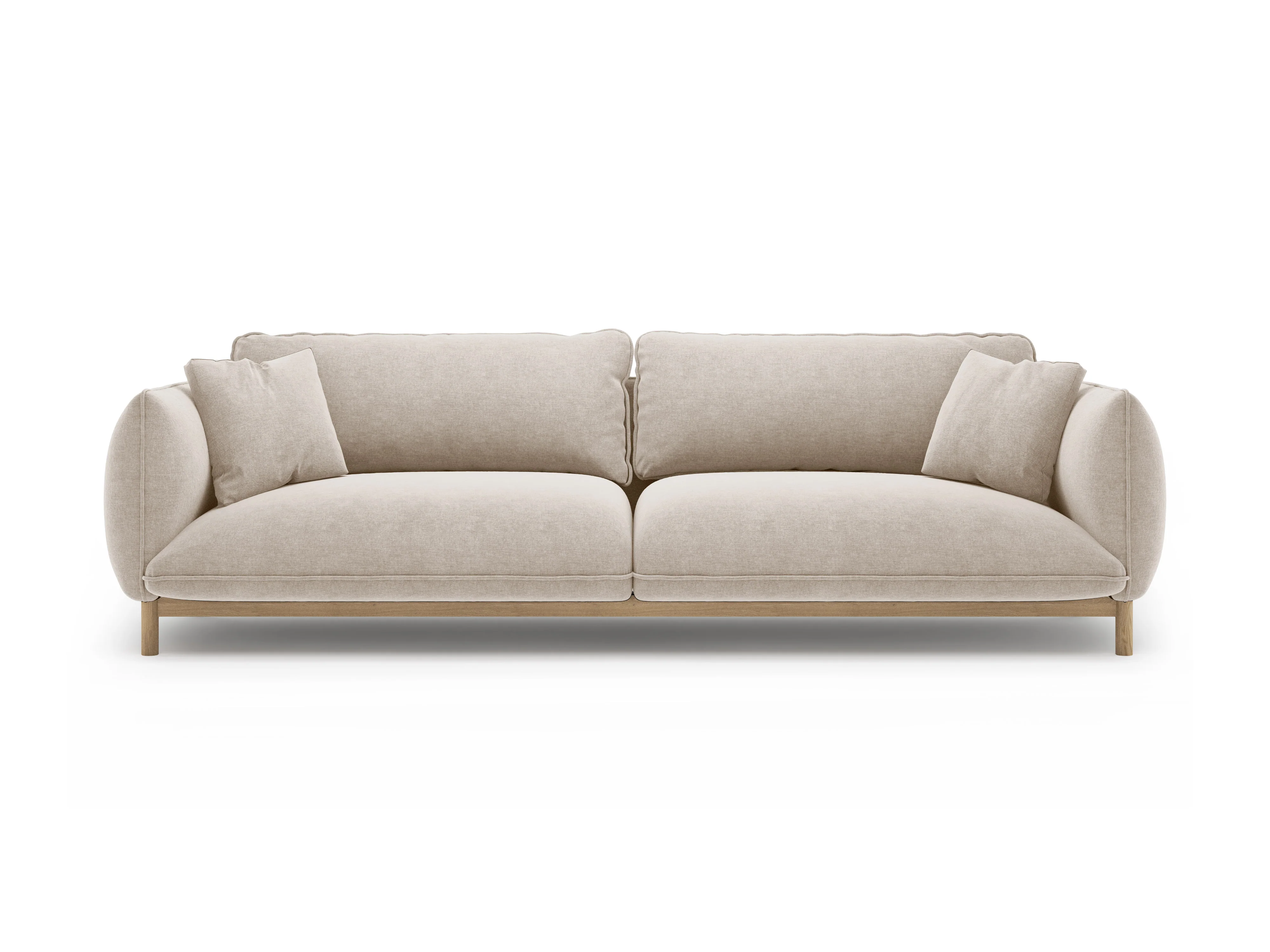 Sofa 4-osobowa ADA jasnobeżowy szenil - Image 3