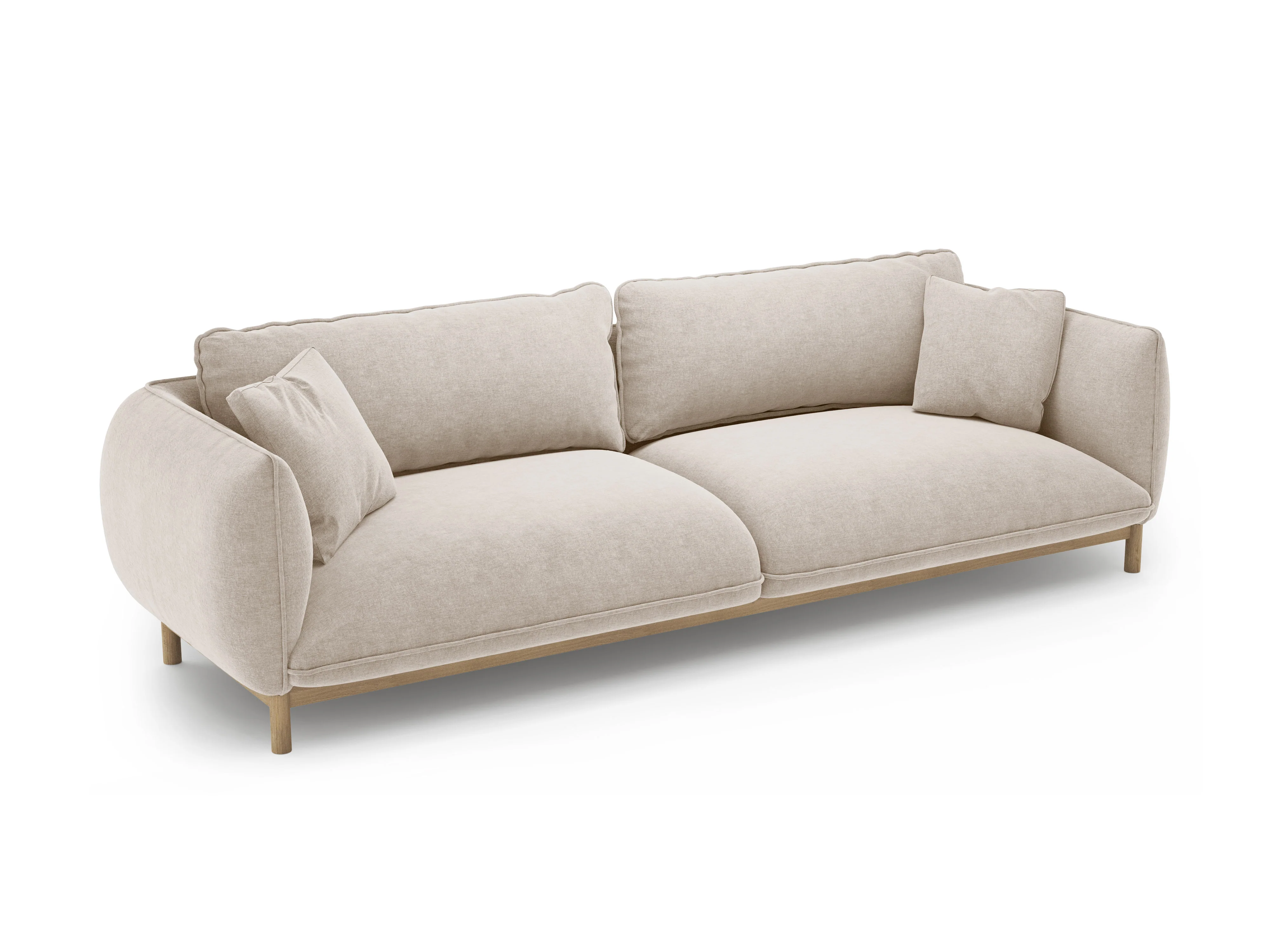 Sofa 4-osobowa ADA jasnobeżowy szenil - Image 5