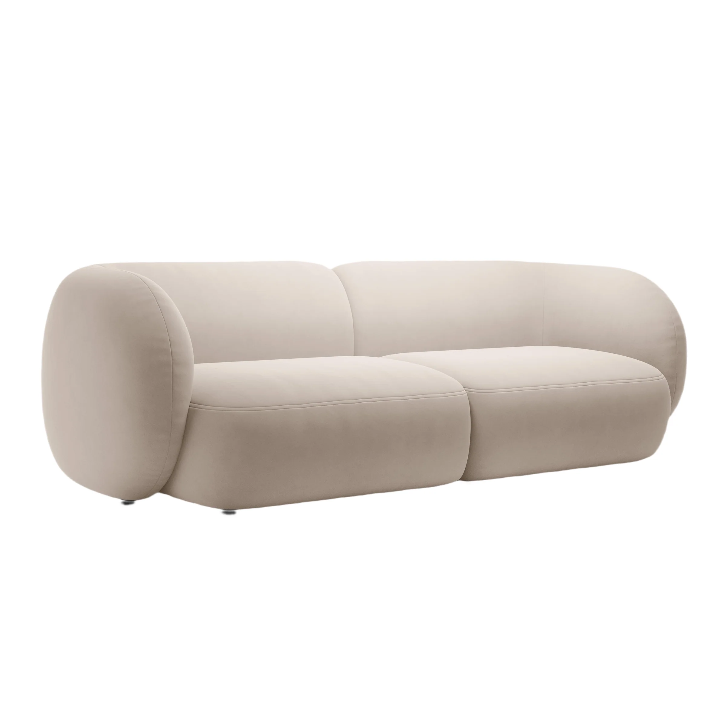 Sofa 4-osobowa aksamitna KATE beżowy - Image 2