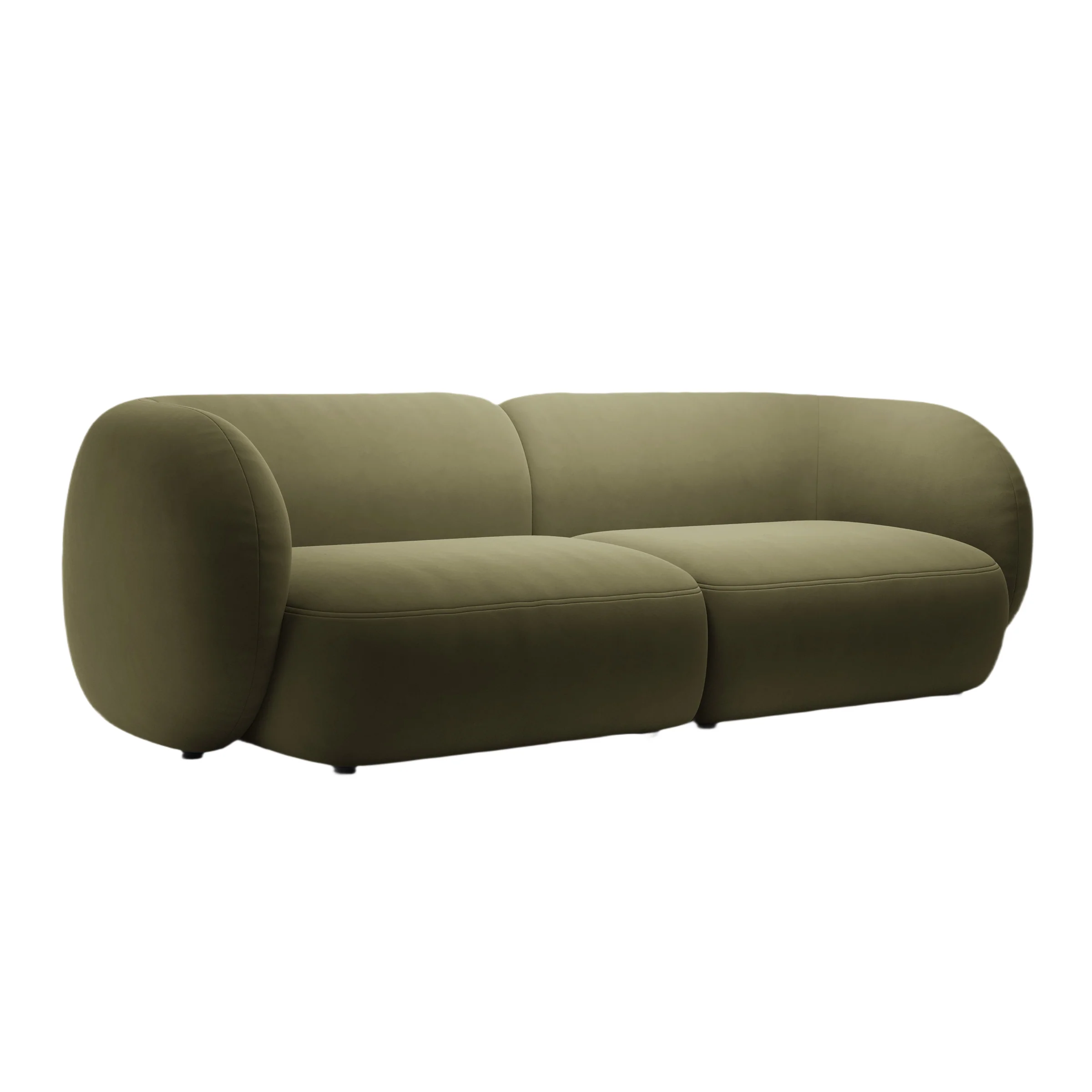 Sofa 4-osobowa aksamitna KATE zielony - Image 2