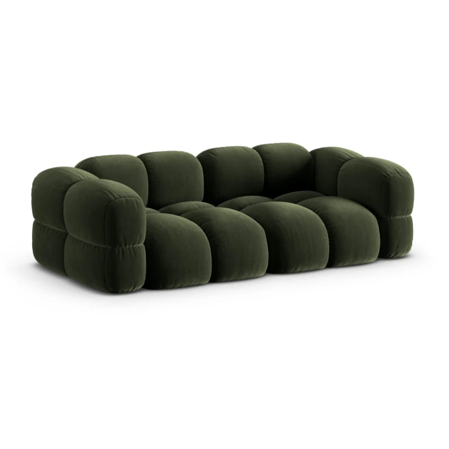 Sofa 4-osobowa aksamitna LORETTO zielony