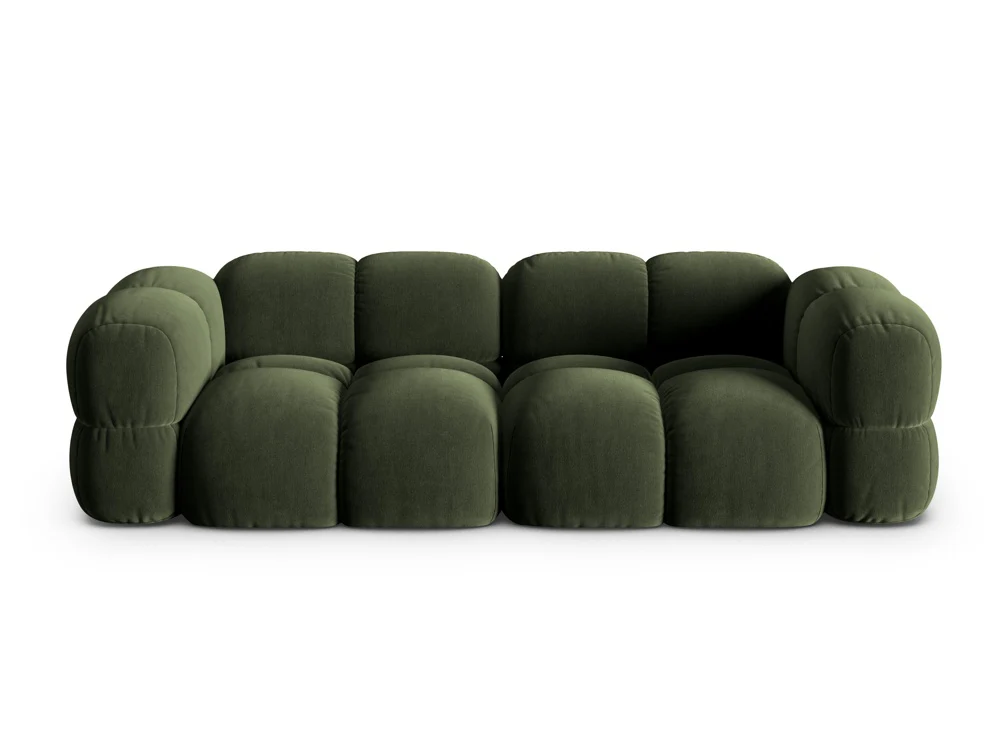 Sofa 4-osobowa aksamitna LORETTO zielony - Image 3