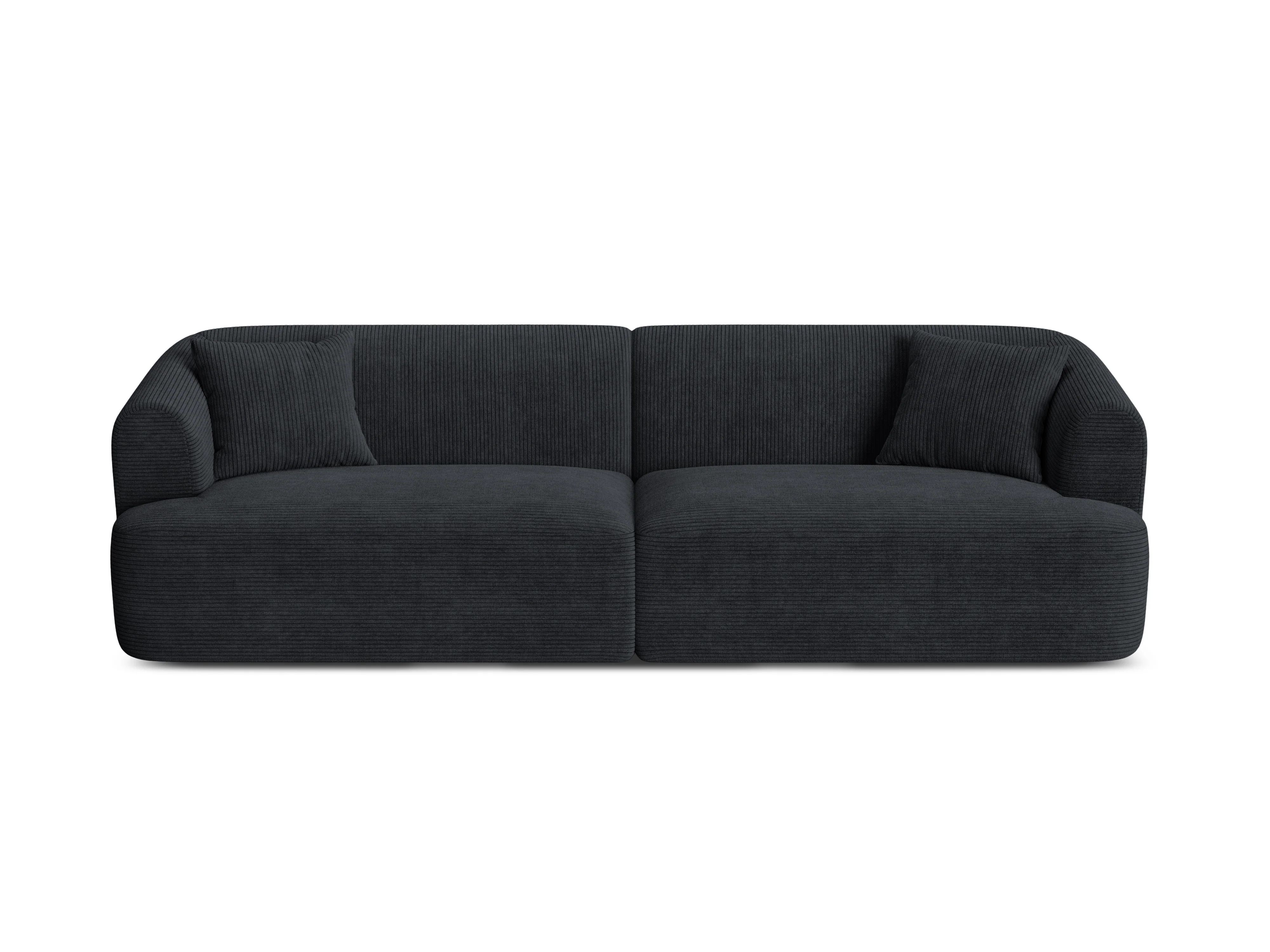 Sofa 4-osobowa CAMPI czarny sztruks - Image 3