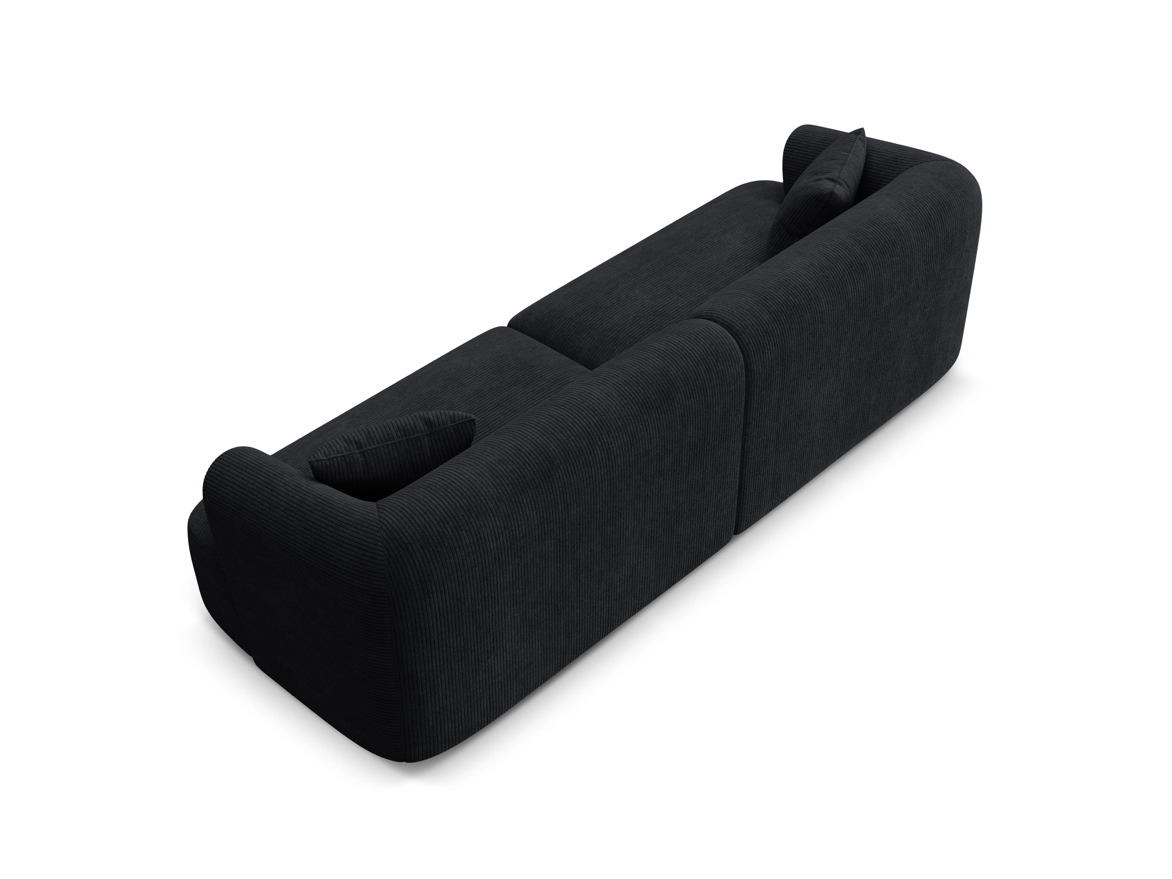 Sofa 4-osobowa CAMPI czarny sztruks - Image 5