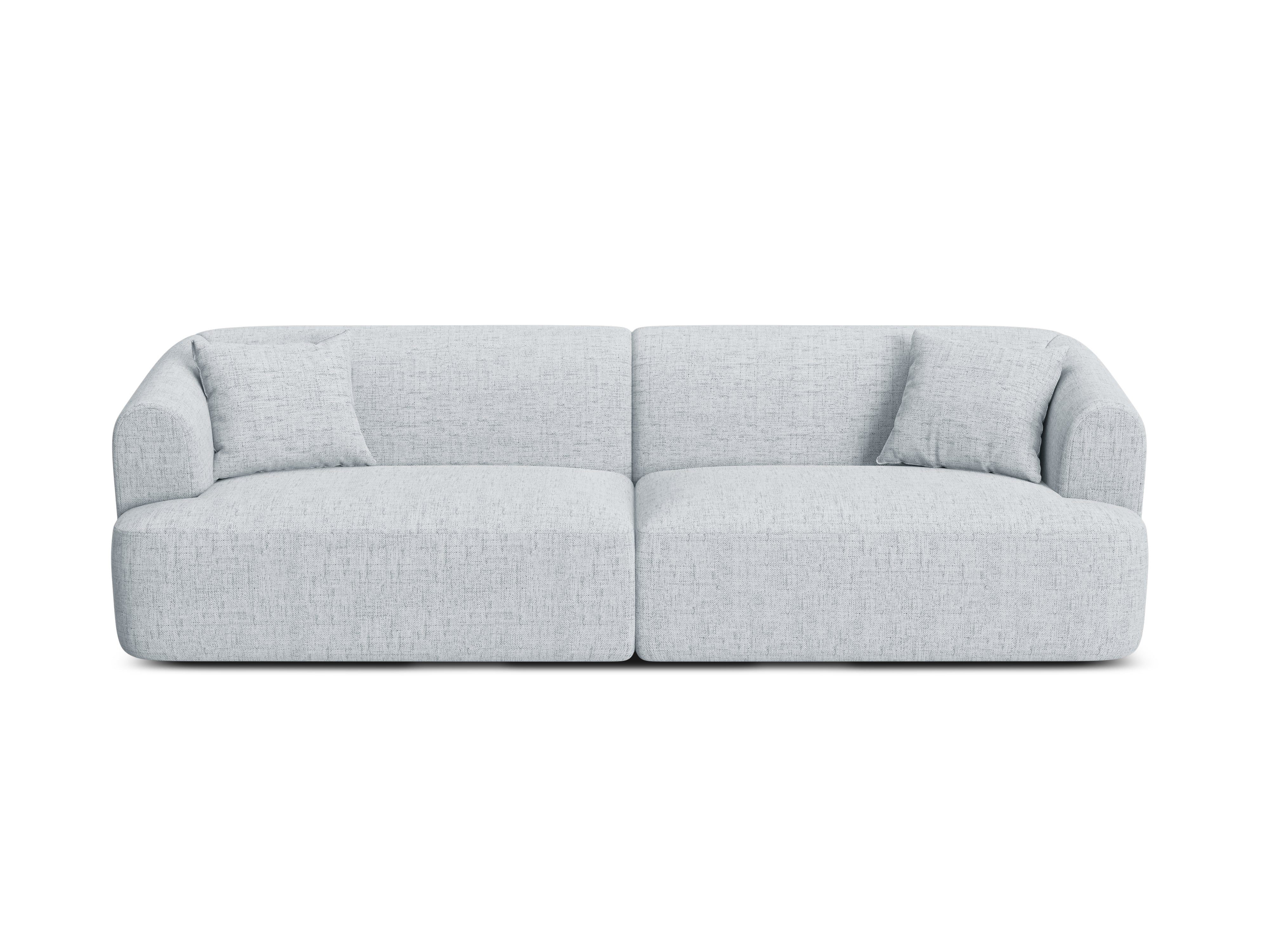 Sofa 4-osobowa CAMPI jasnoszary szenil - Image 3