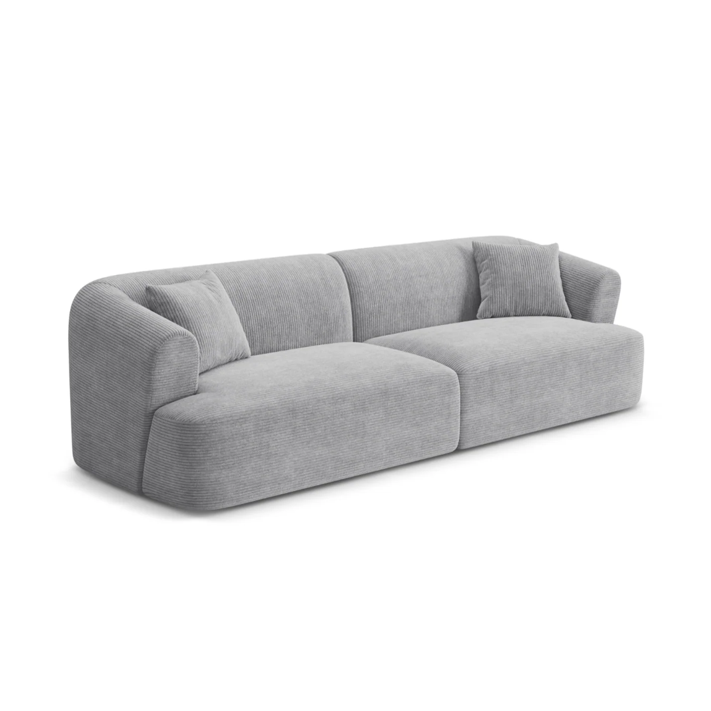 Sofa 4-osobowa CAMPI jasnoszary sztruks