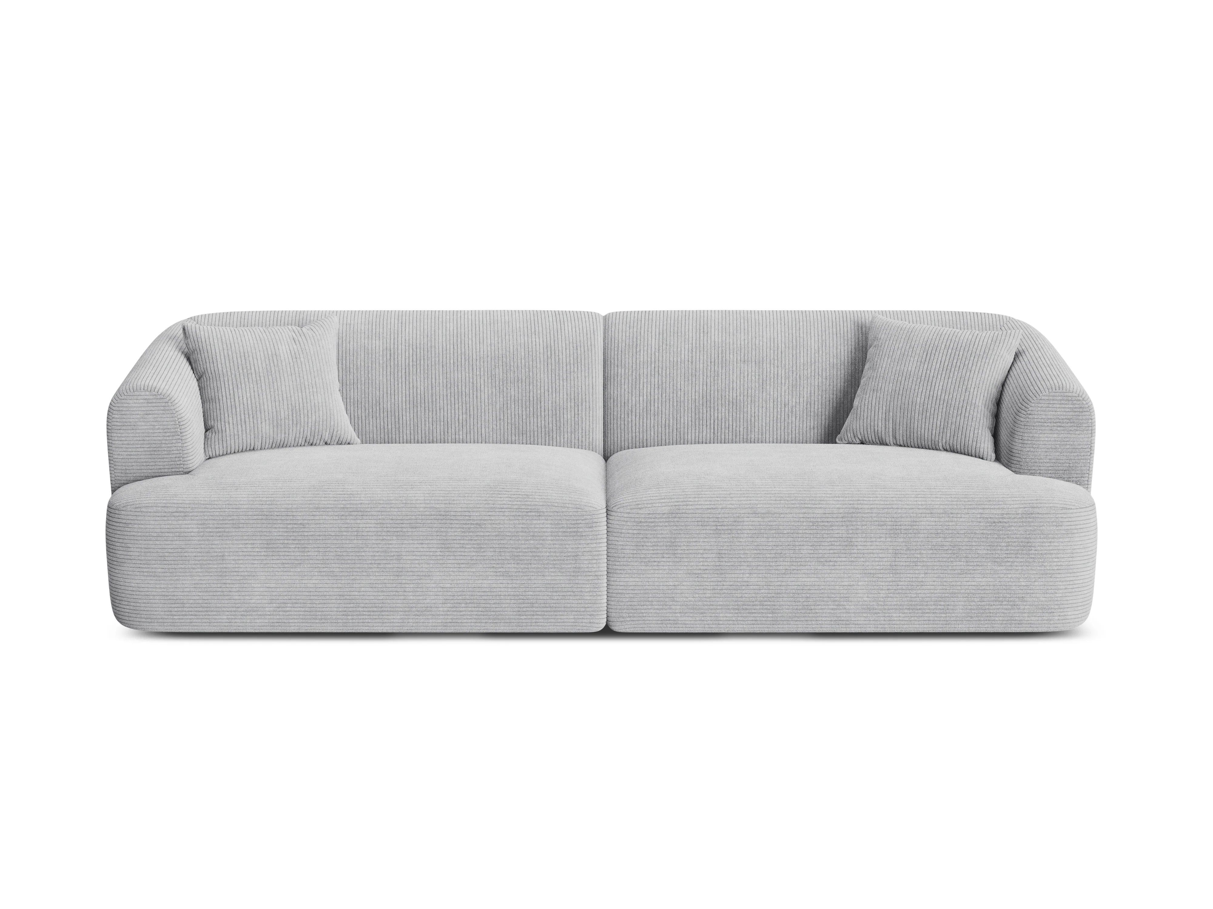 Sofa 4-osobowa CAMPI jasnoszary sztruks - Image 3
