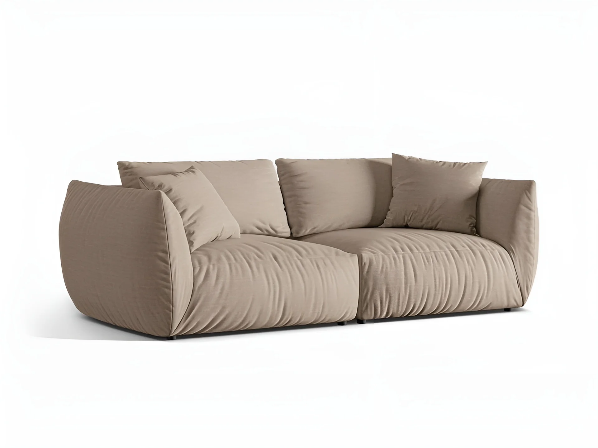 Sofa 4-osobowa CHRIS piaskowy szenil - Image 3