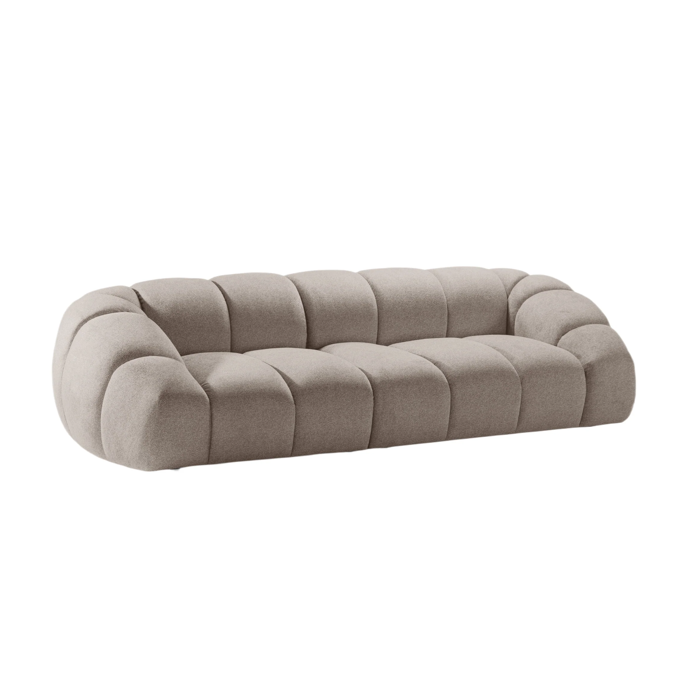 Sofa 4-osobowa DIANA ciemnobeżowy szenil