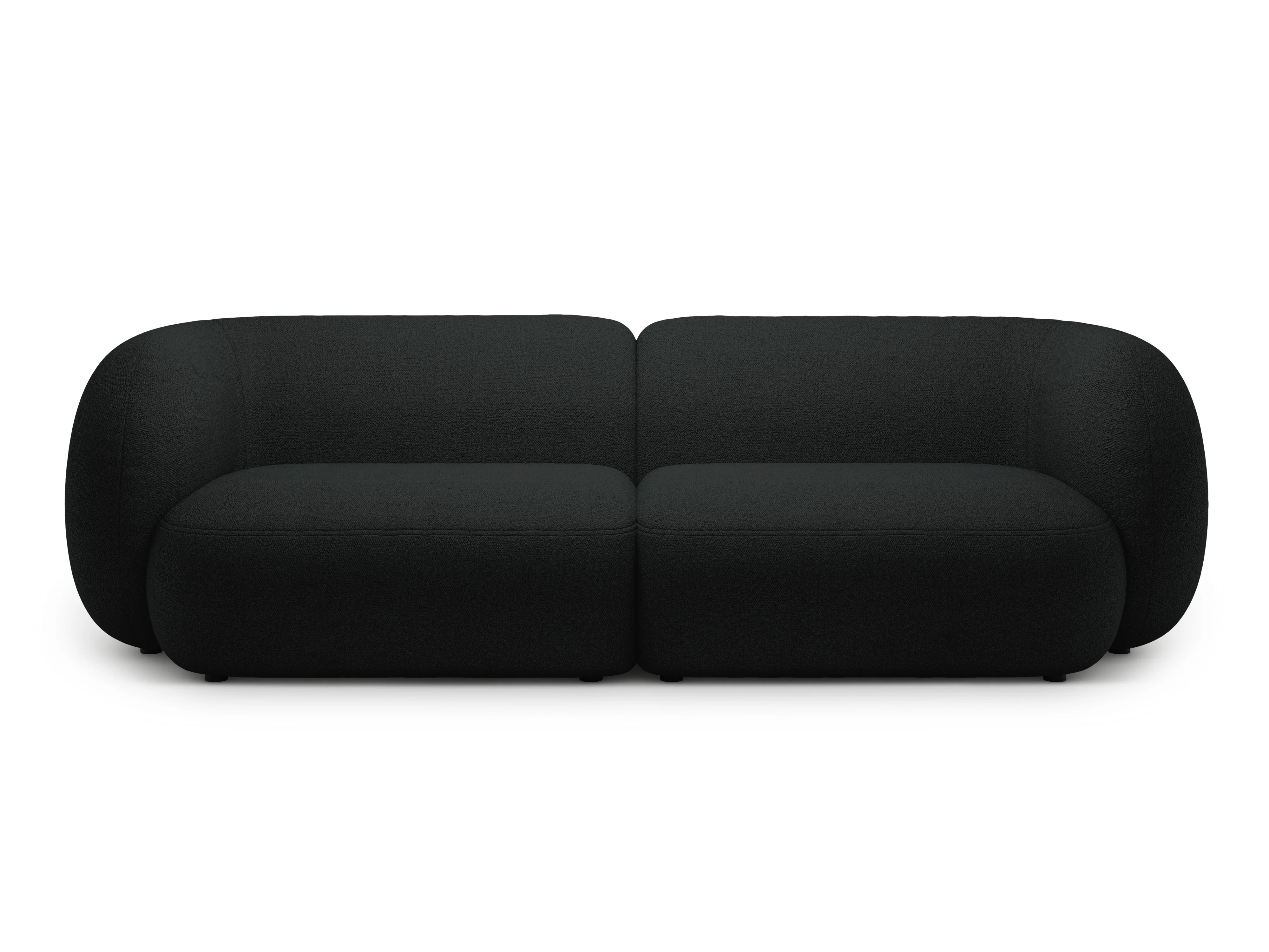 Sofa 4-osobowa KATE czarny boucle