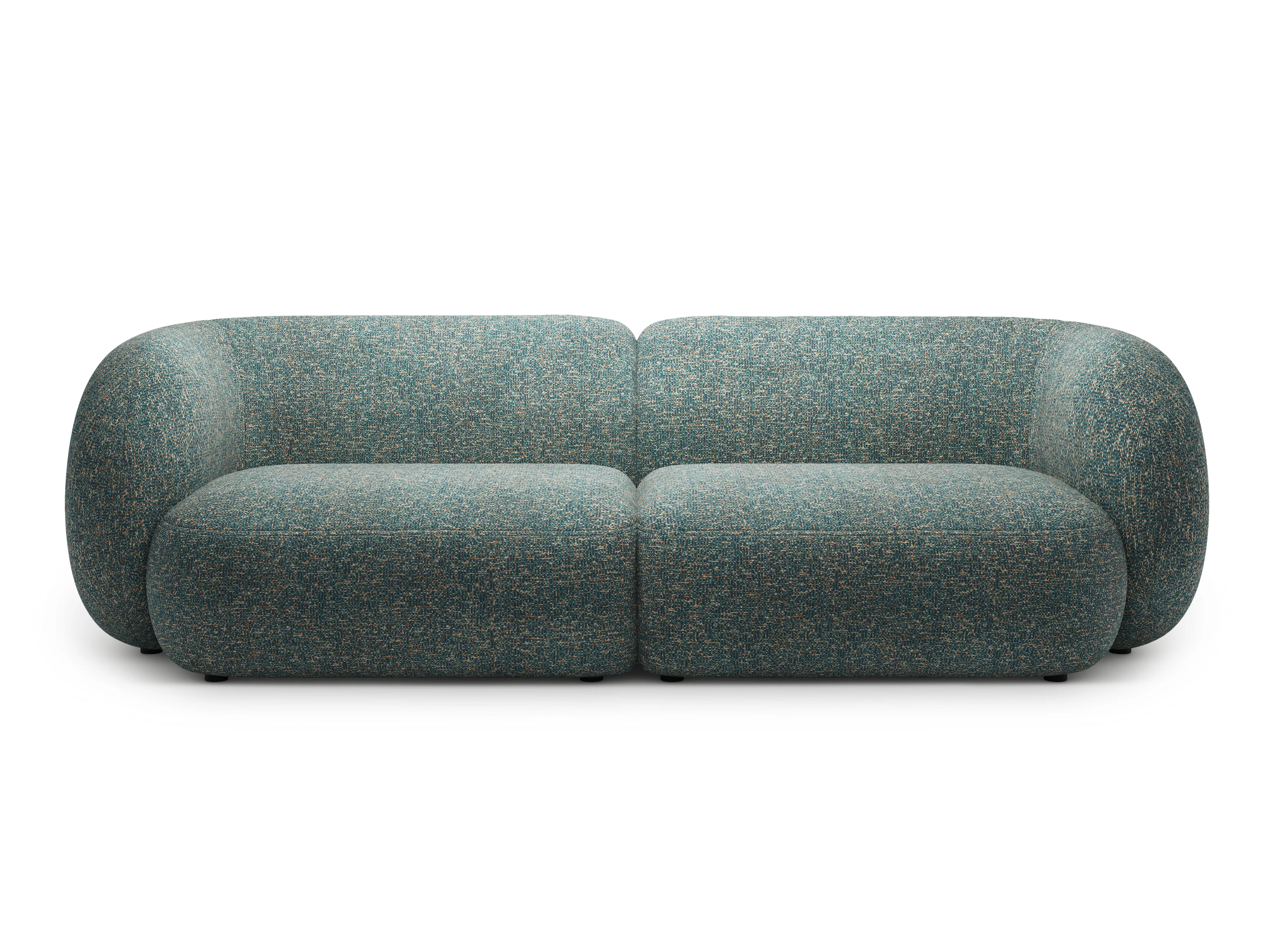 Sofa 4-osobowa KATE niebieski melanż