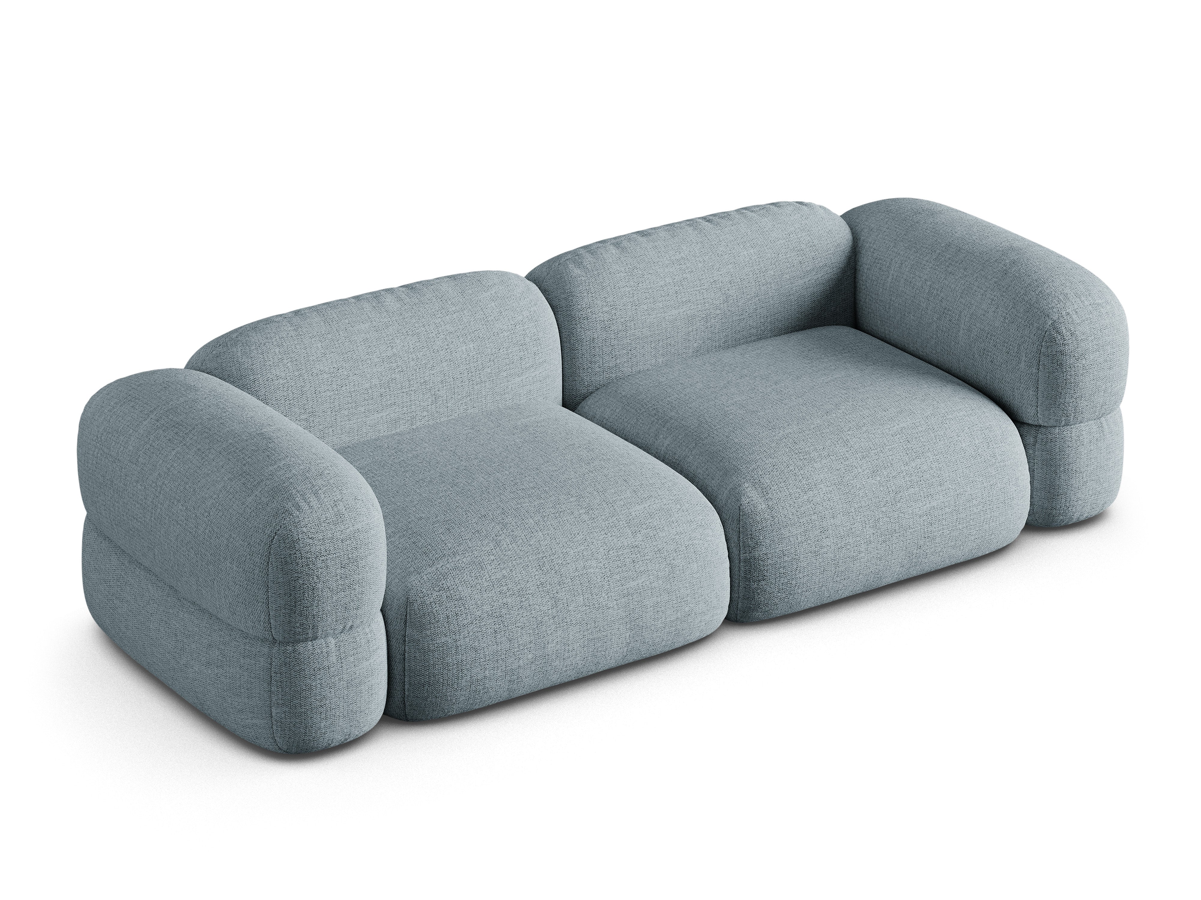 Sofa 4-osobowa ROGER błękitny szenil - Image 4