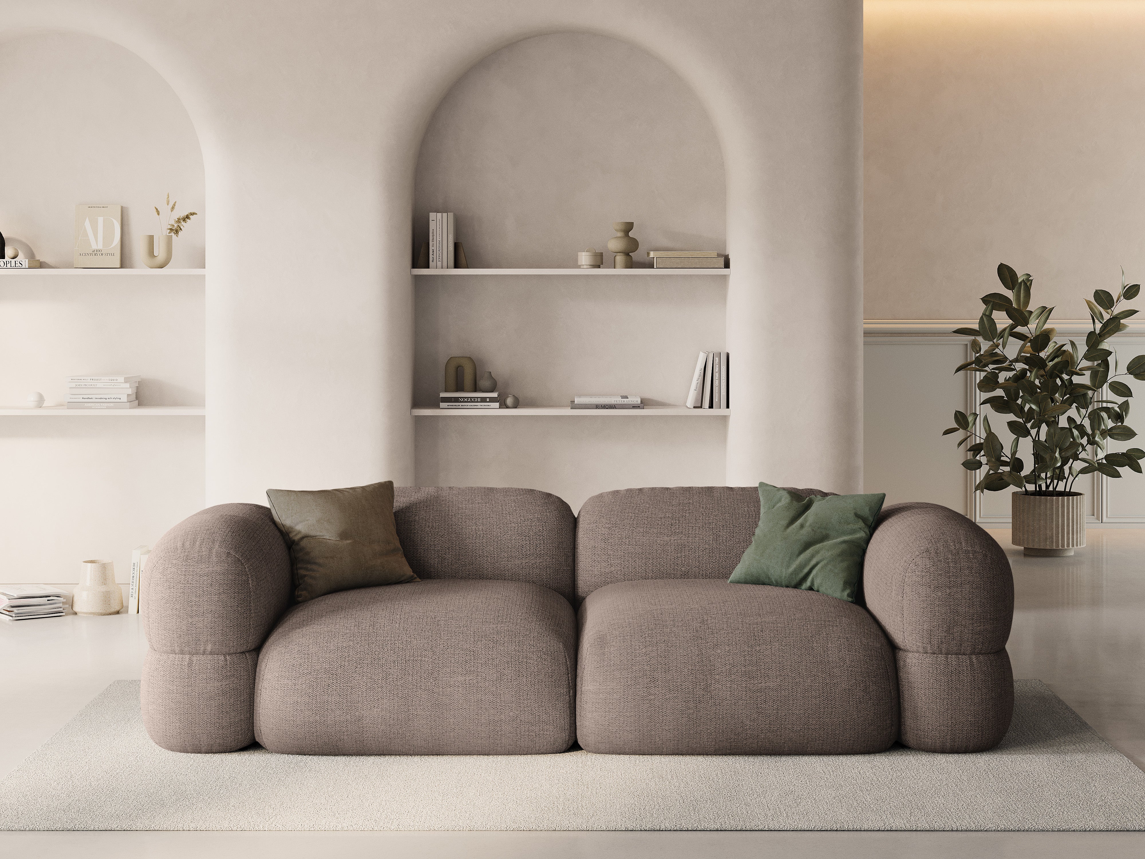 Sofa 4-osobowa ROGER cappuccino szenil - Image 2