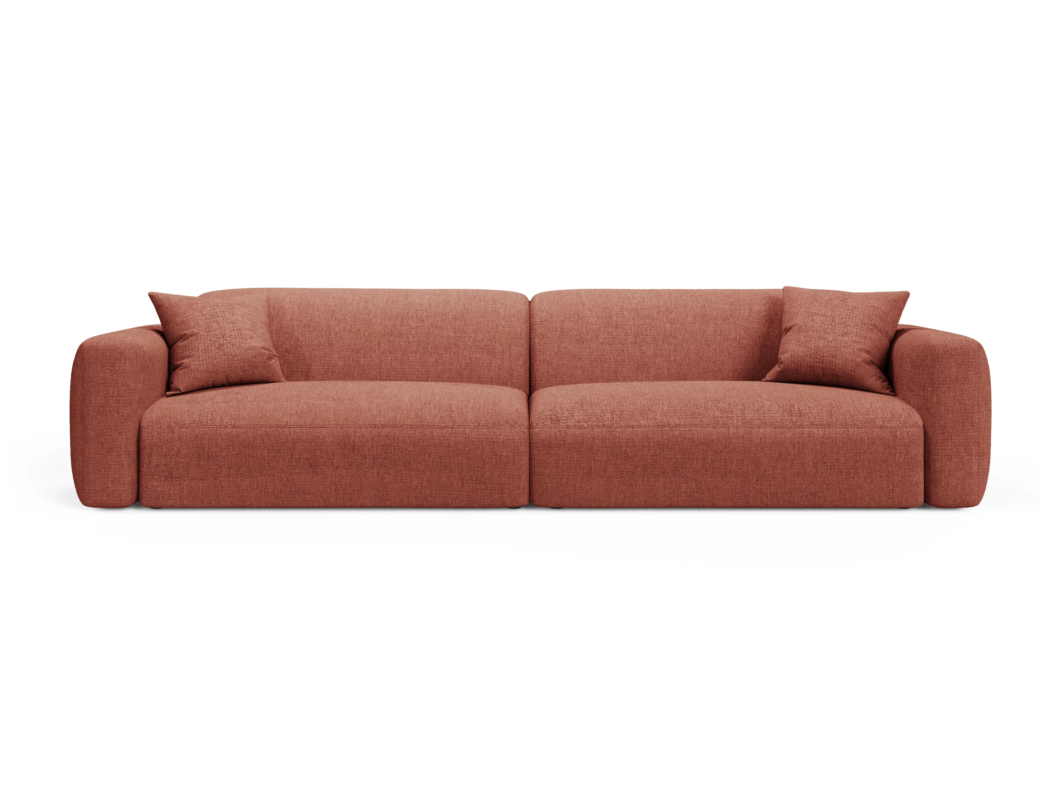 Sofa 4-osobowa STRINO koralowy szenil - Image 2