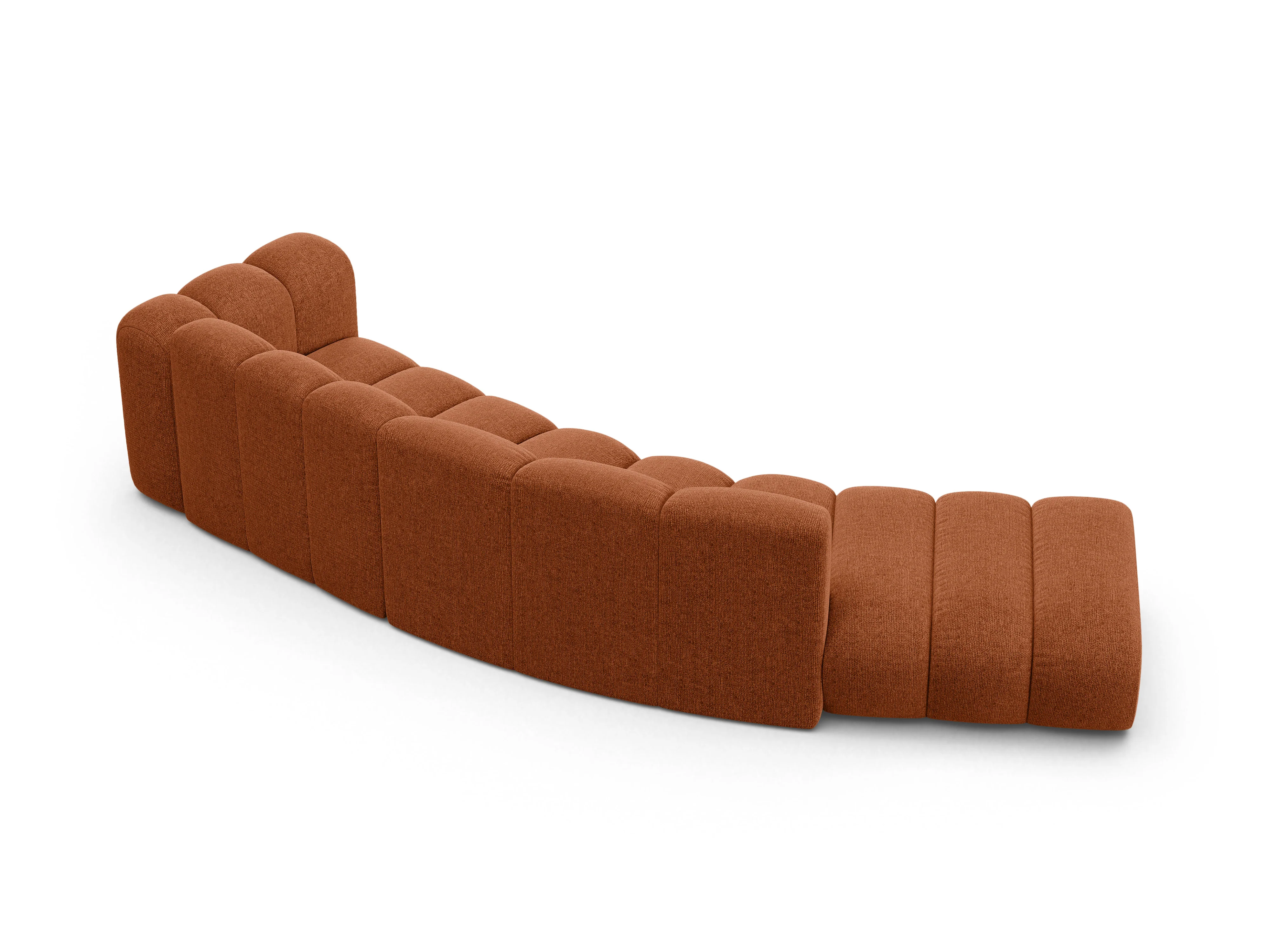 Sofa 5-osobowa lewostronna LUPINE ceglany szenil - Image 4