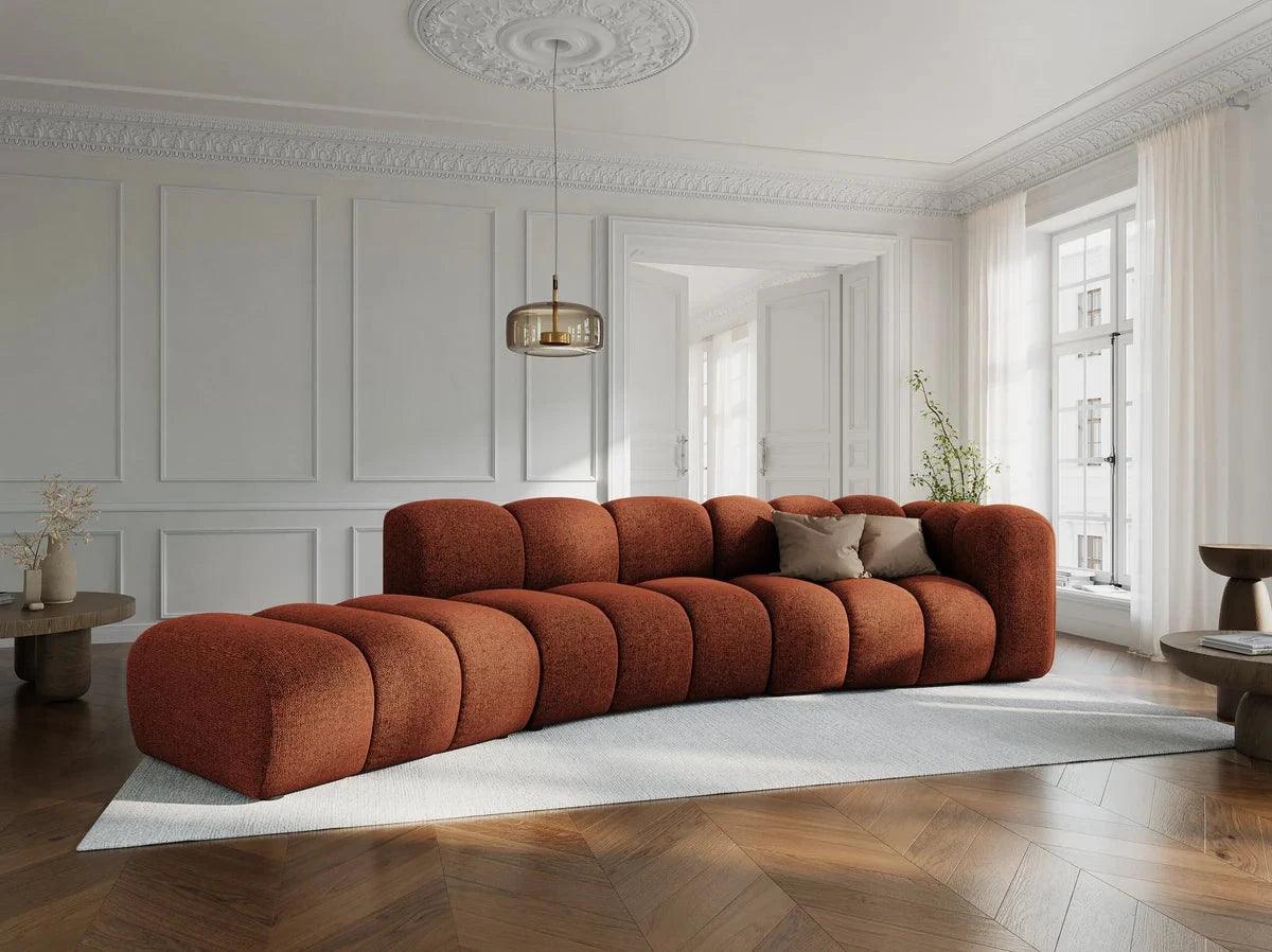 Sofa 5-osobowa prawostronna LUPINE ceglany szenil - Image 2