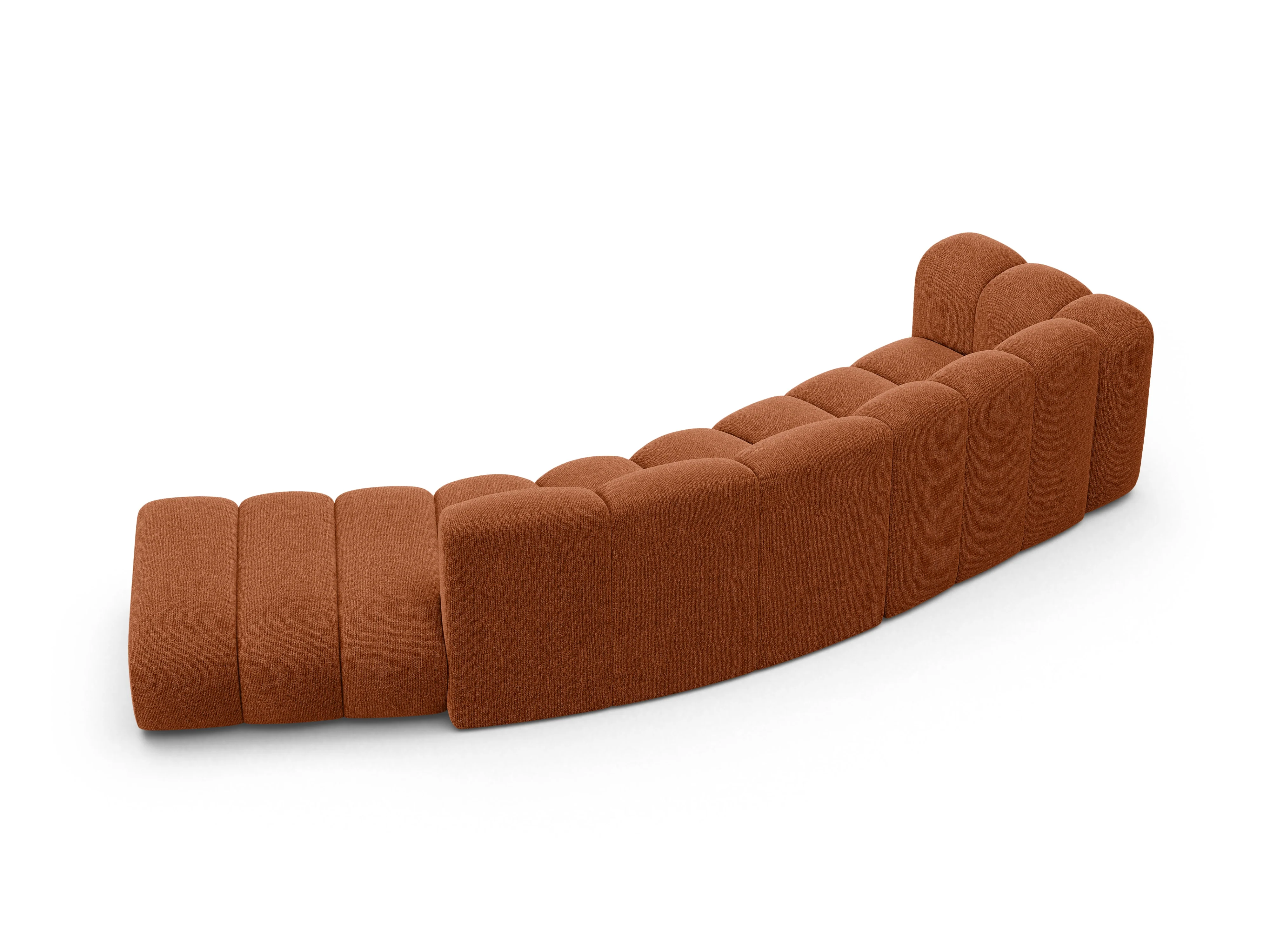 Sofa 5-osobowa prawostronna LUPINE ceglany szenil - Image 4