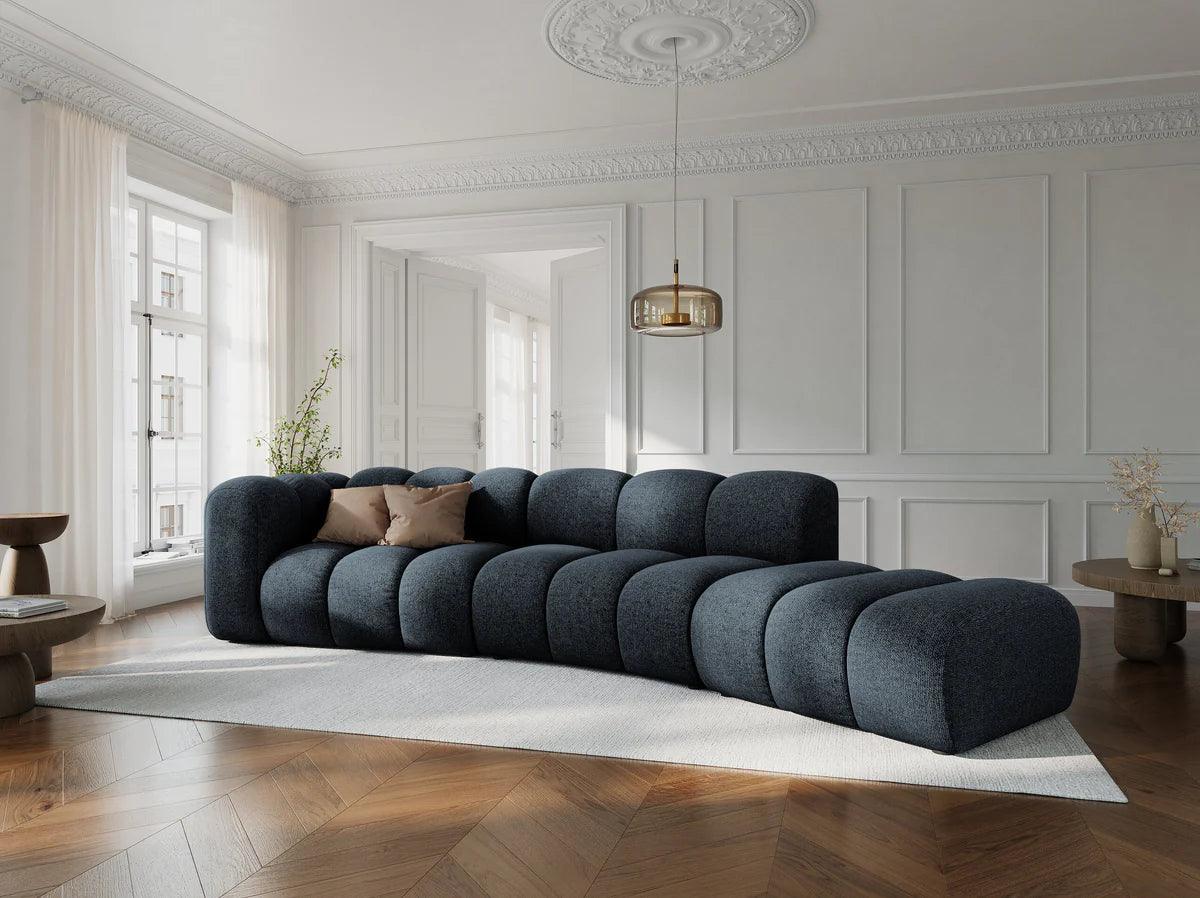 Sofa 5-osobowa prawostronna LUPINE  granatowy szenil - Image 2