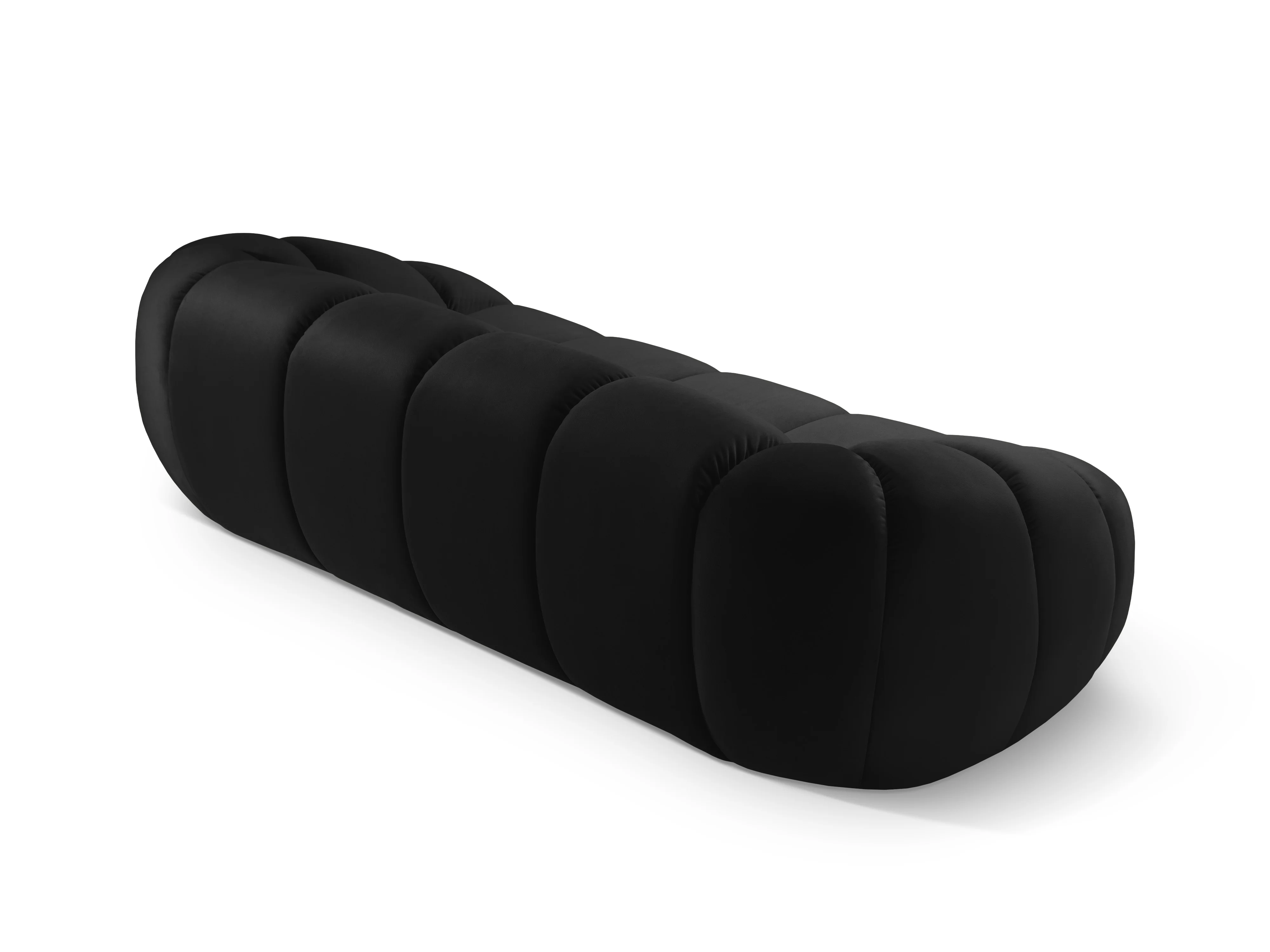 Sofa aksamitna 2,5-osobowa DIANA czarny - Image 4