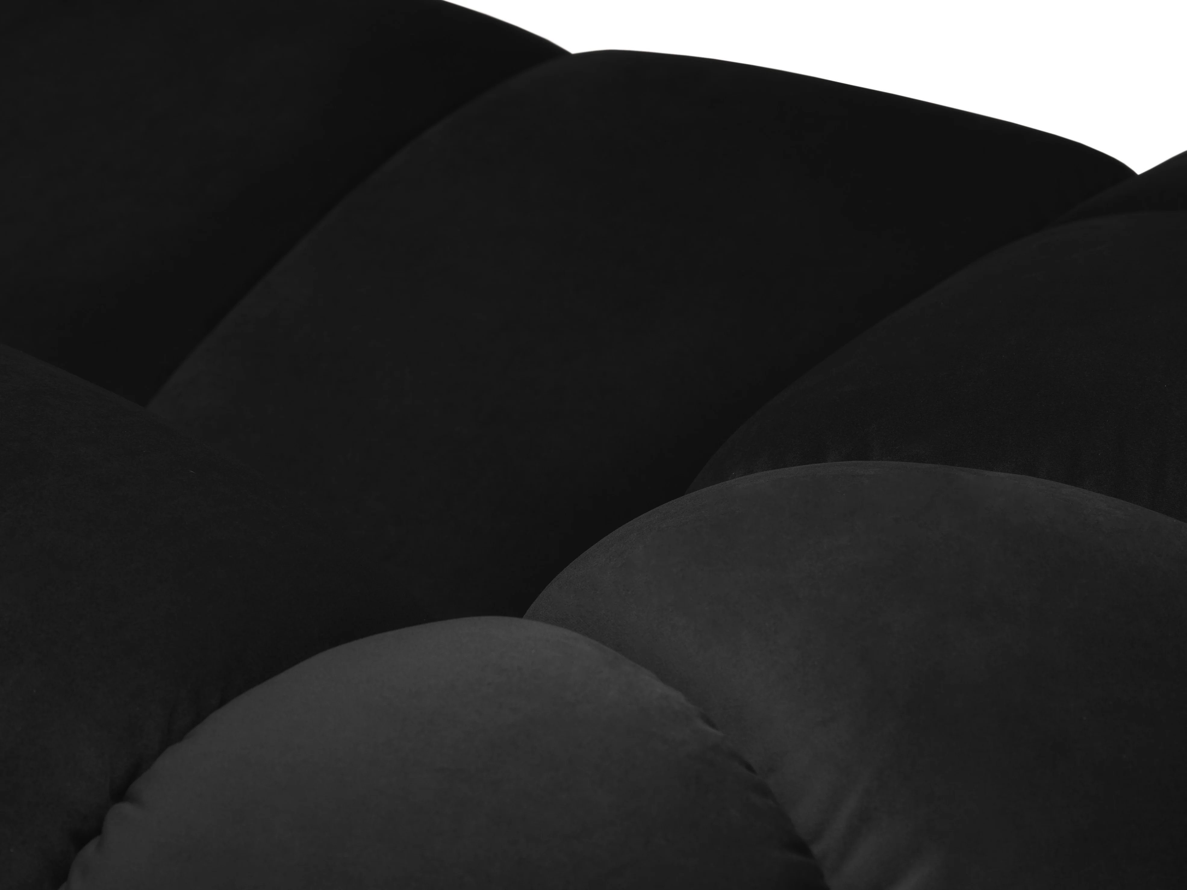 Sofa aksamitna 2,5-osobowa DIANA czarny - Image 5