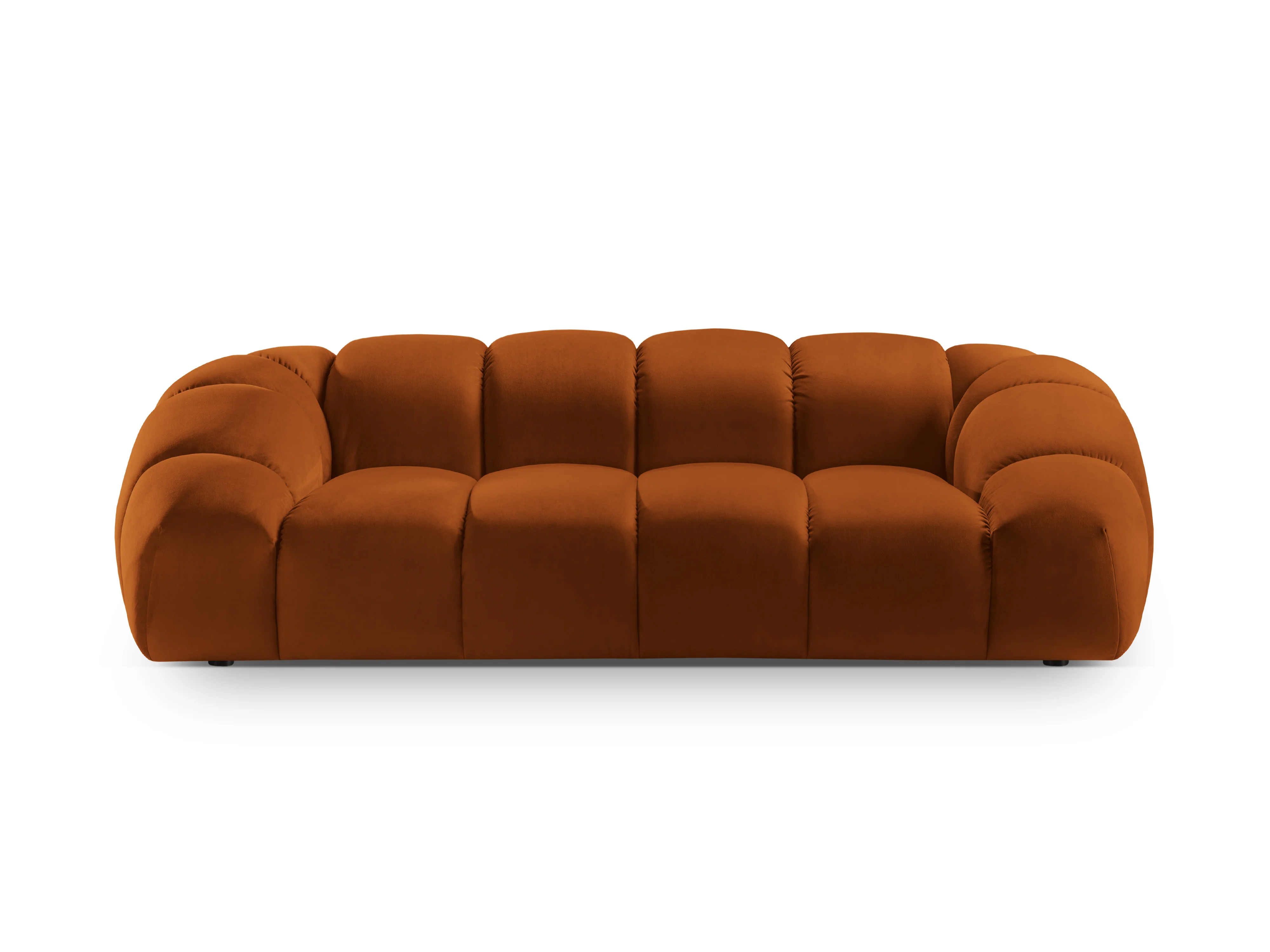 Sofa aksamitna 2,5-osobowa DIANA terracotta - Image 3