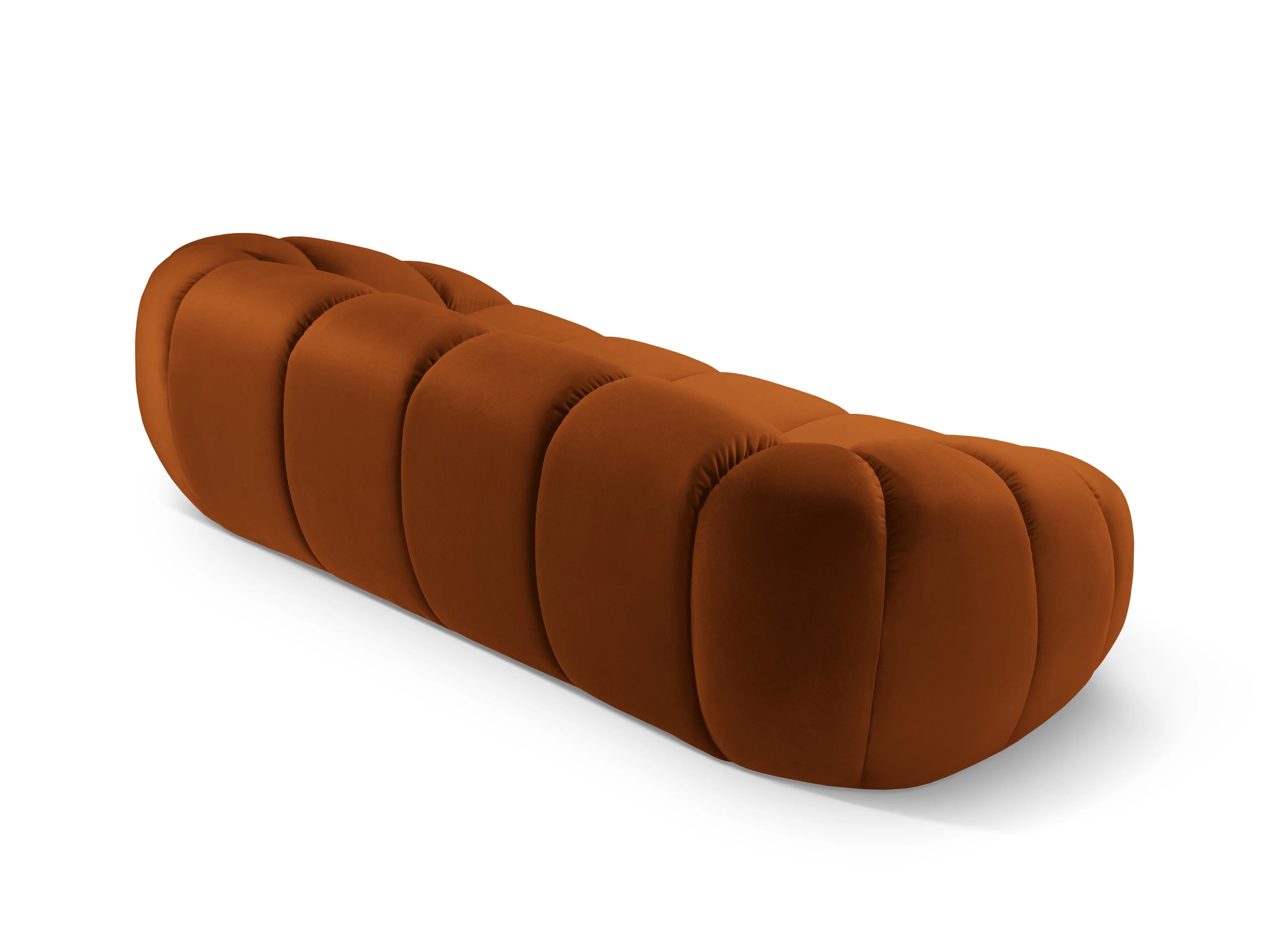 Sofa aksamitna 2,5-osobowa DIANA terracotta - Image 4