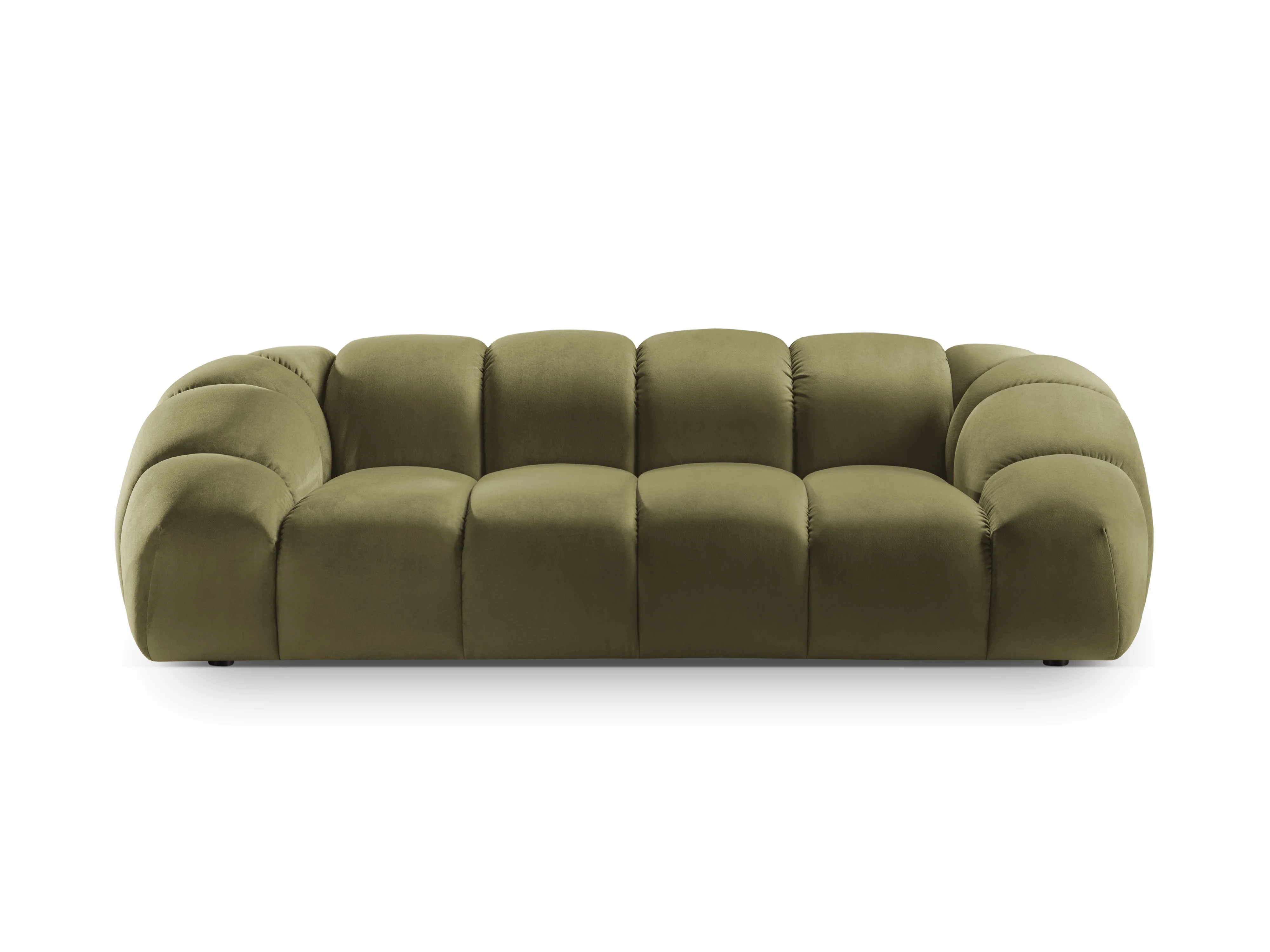 Sofa aksamitna 2,5-osobowa DIANA zielony - Image 3