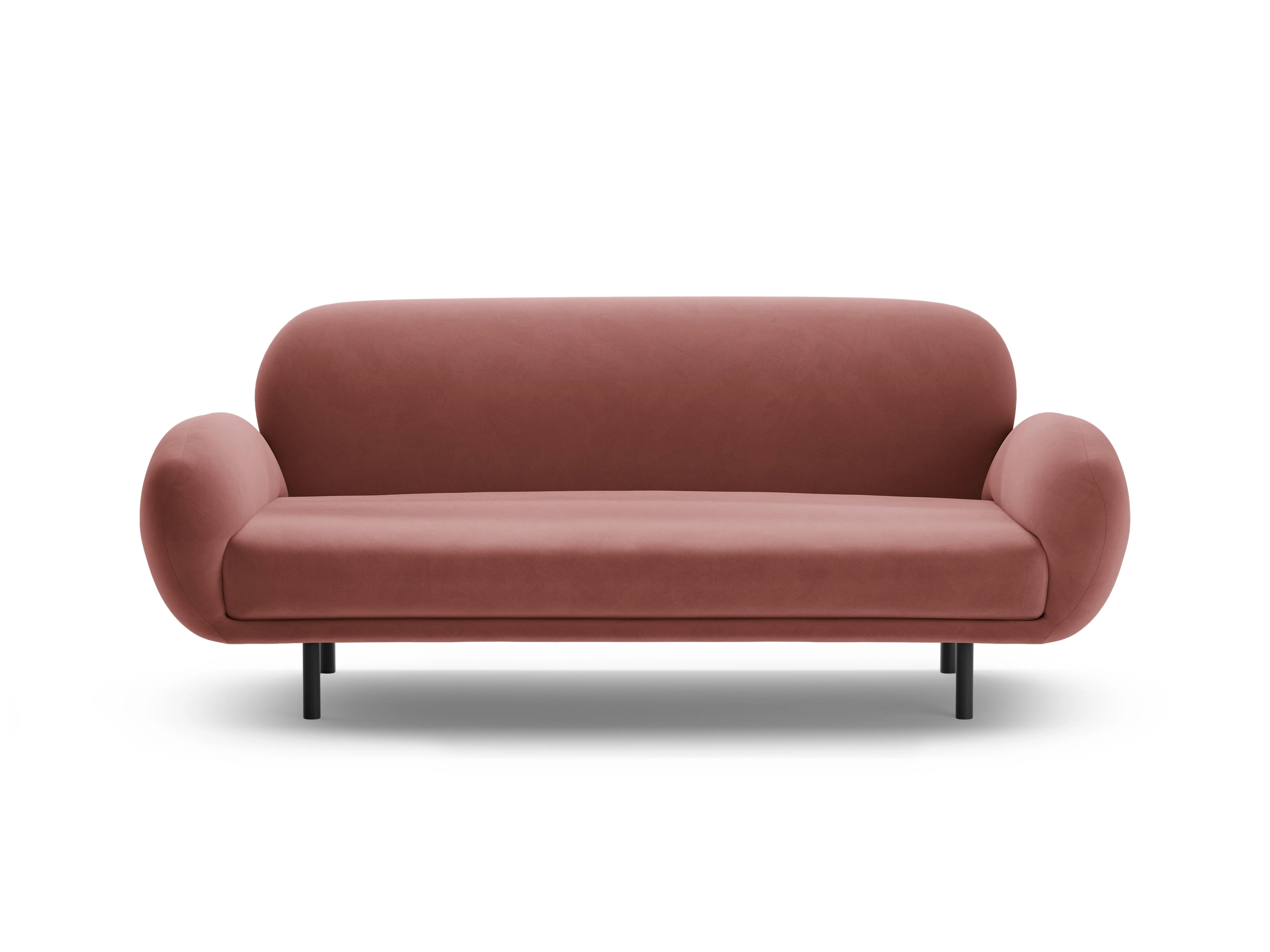 Sofa aksamitna 2,5-osobowa POPPY brudny róż - Image 3