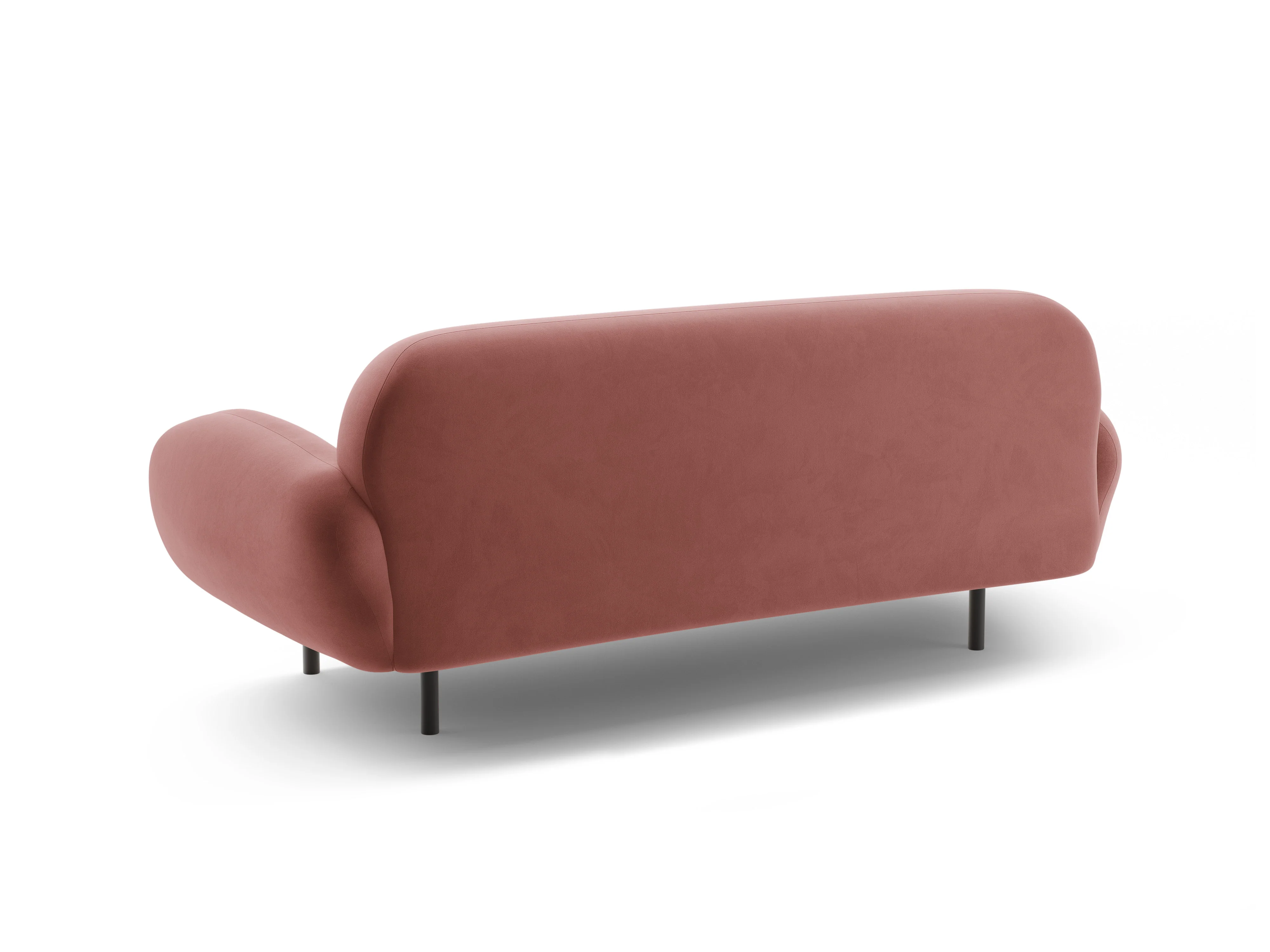 Sofa aksamitna 2,5-osobowa POPPY brudny róż - Image 4