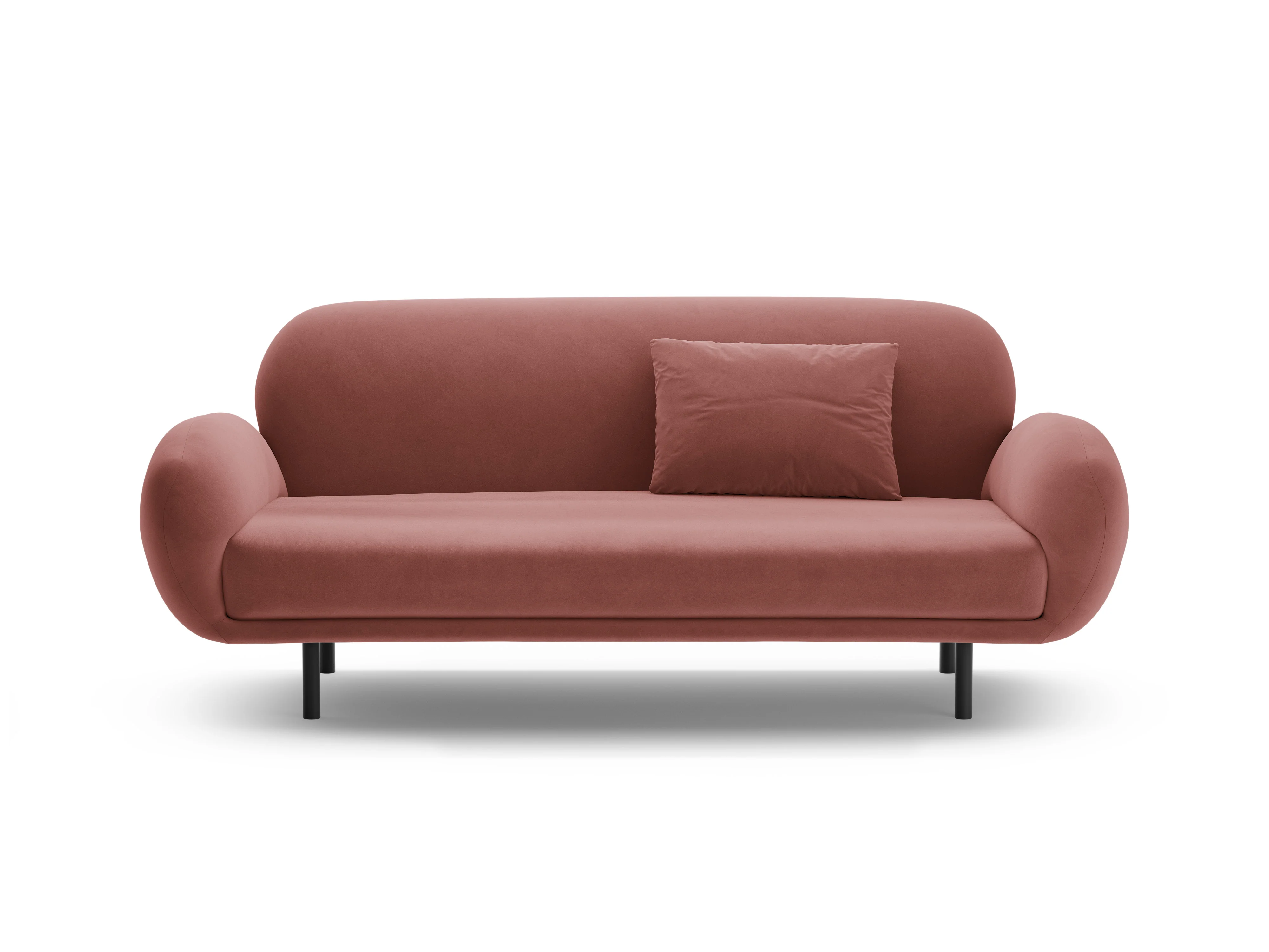 Sofa aksamitna 2,5-osobowa POPPY brudny róż - Image 5
