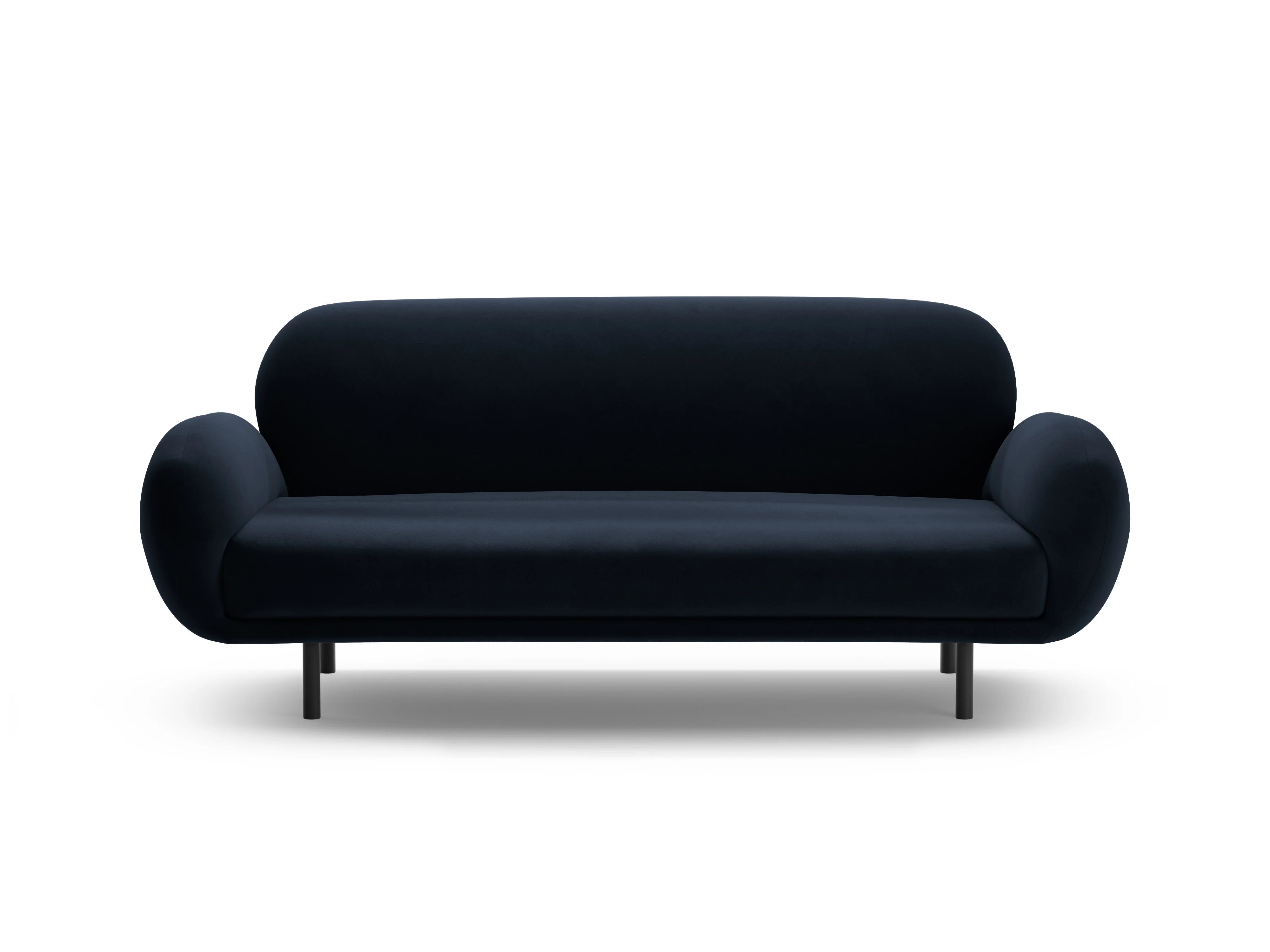 Sofa aksamitna 2,5-osobowa POPPY granat królewski - Image 3