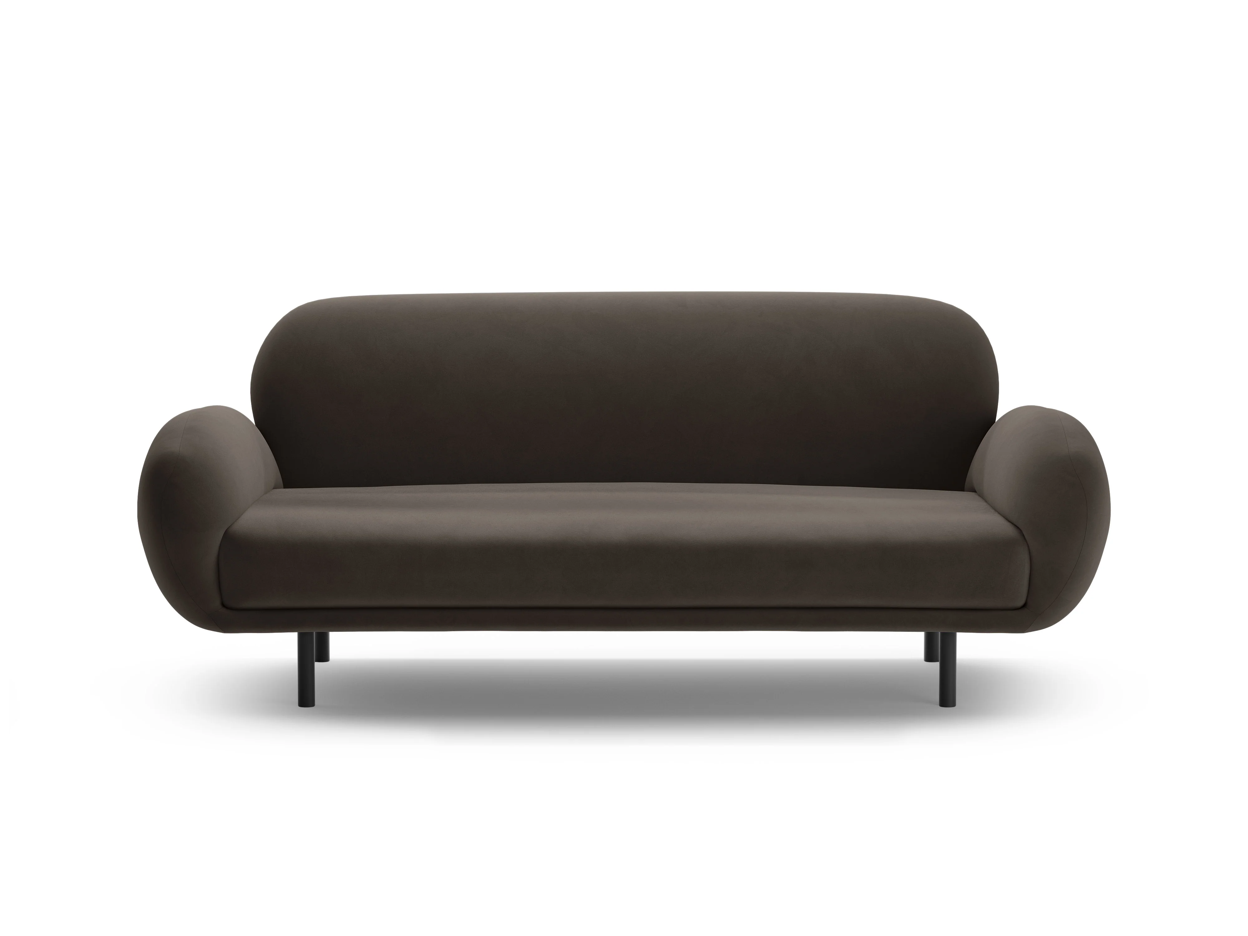 Sofa aksamitna 2,5-osobowa POPPY hebanowy - Image 3