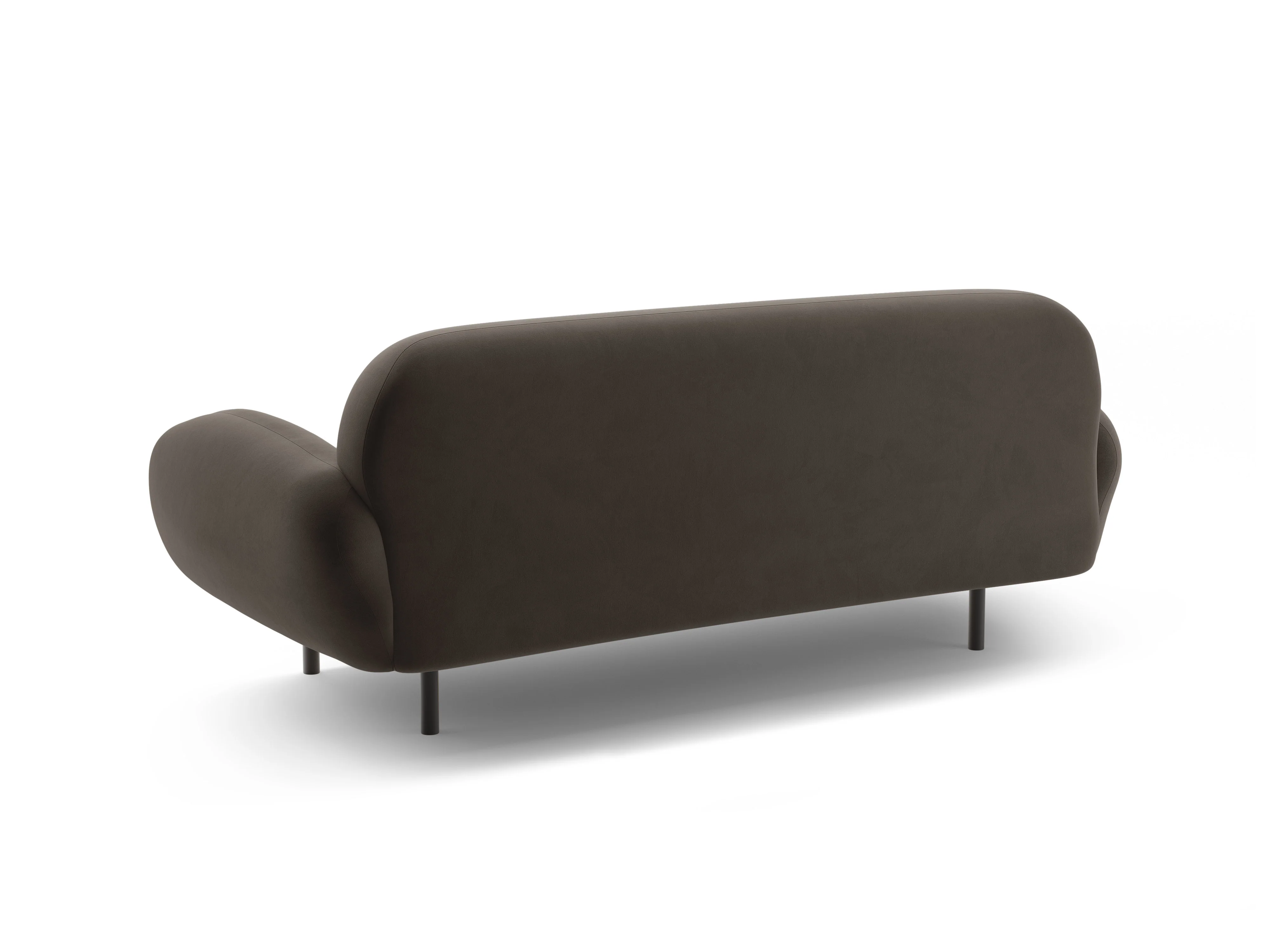 Sofa aksamitna 2,5-osobowa POPPY hebanowy - Image 4