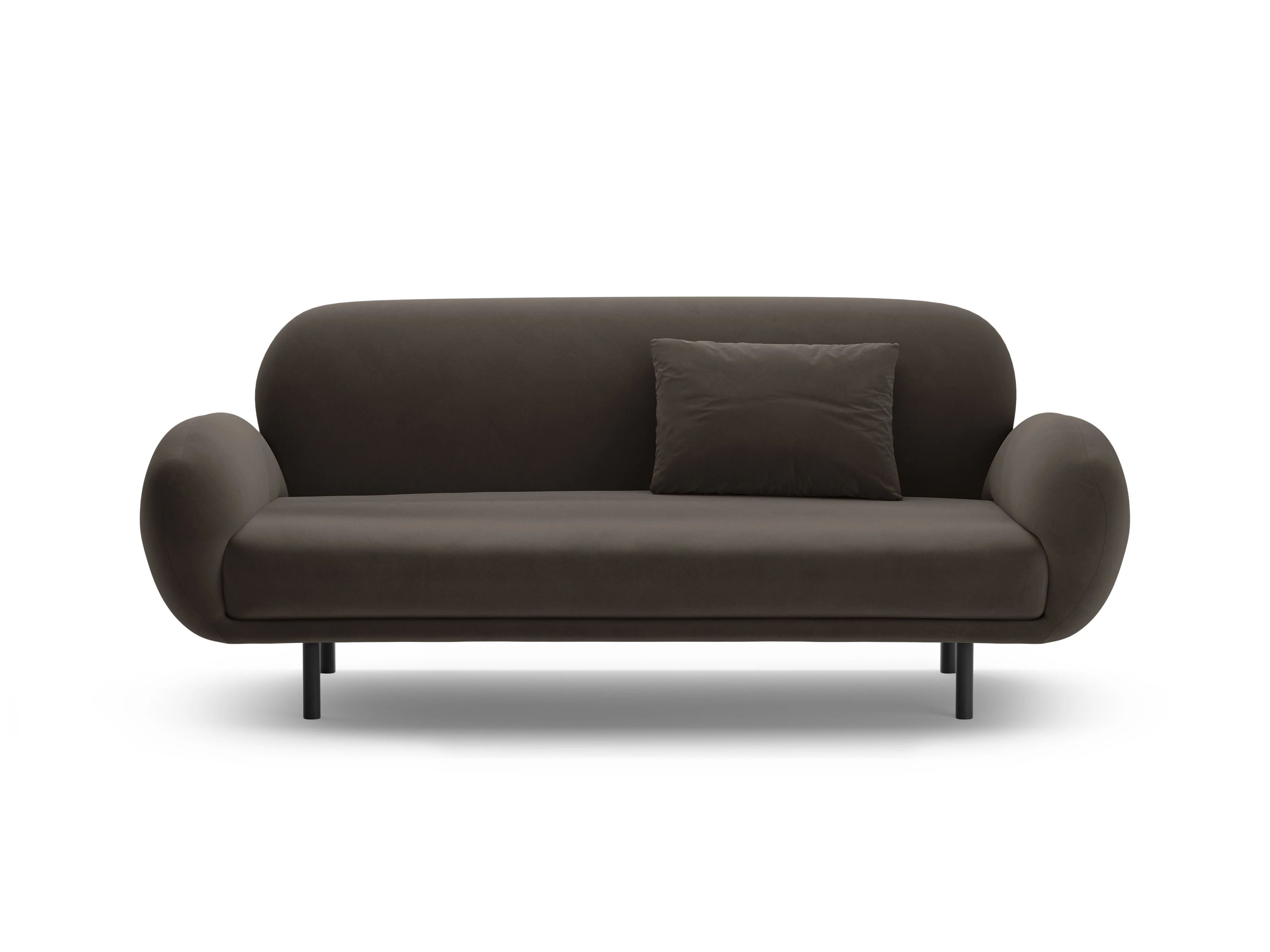 Sofa aksamitna 2,5-osobowa POPPY hebanowy - Image 5