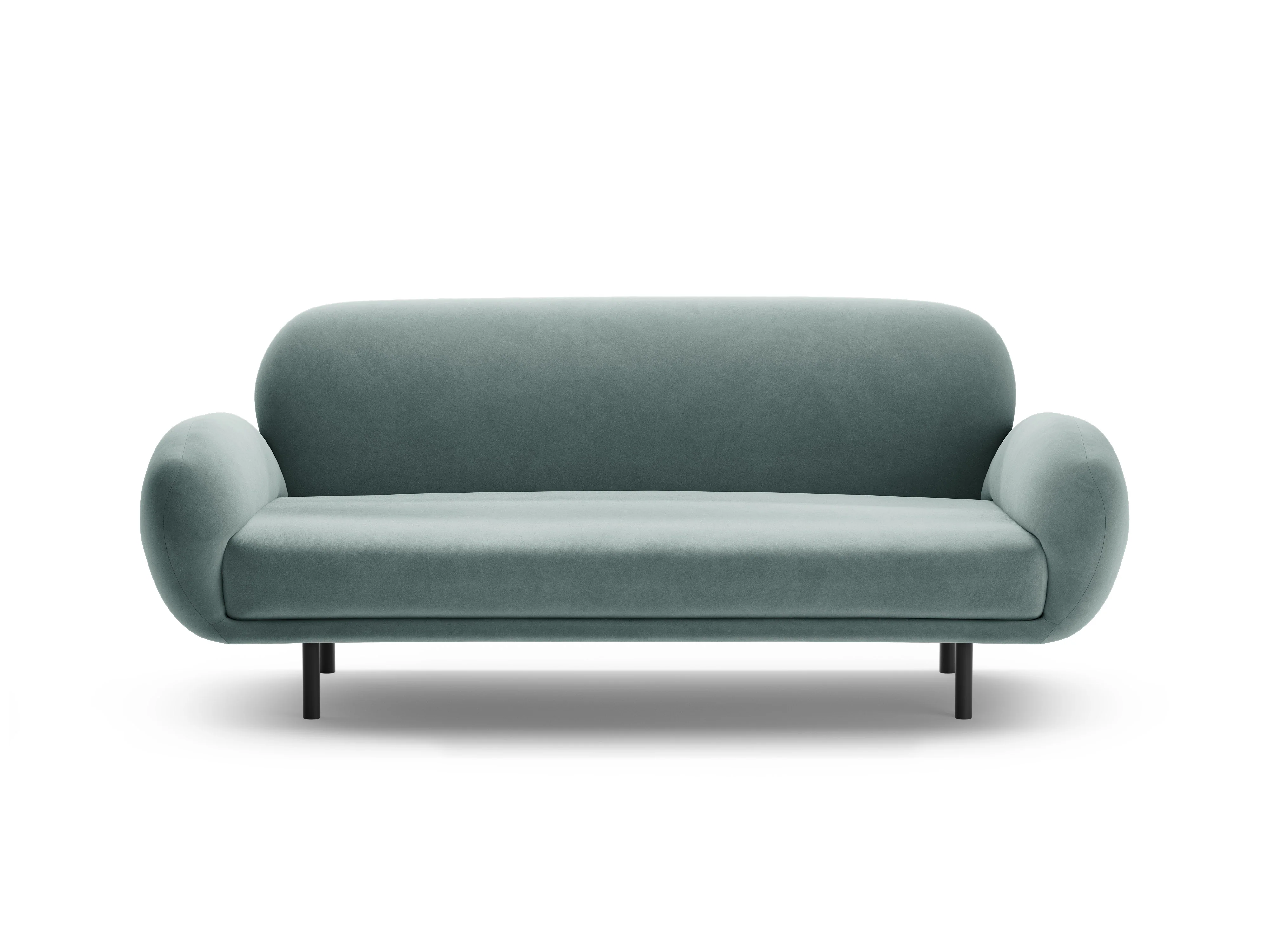 Sofa aksamitna 2,5-osobowa POPPY jasnoniebieski - Image 3